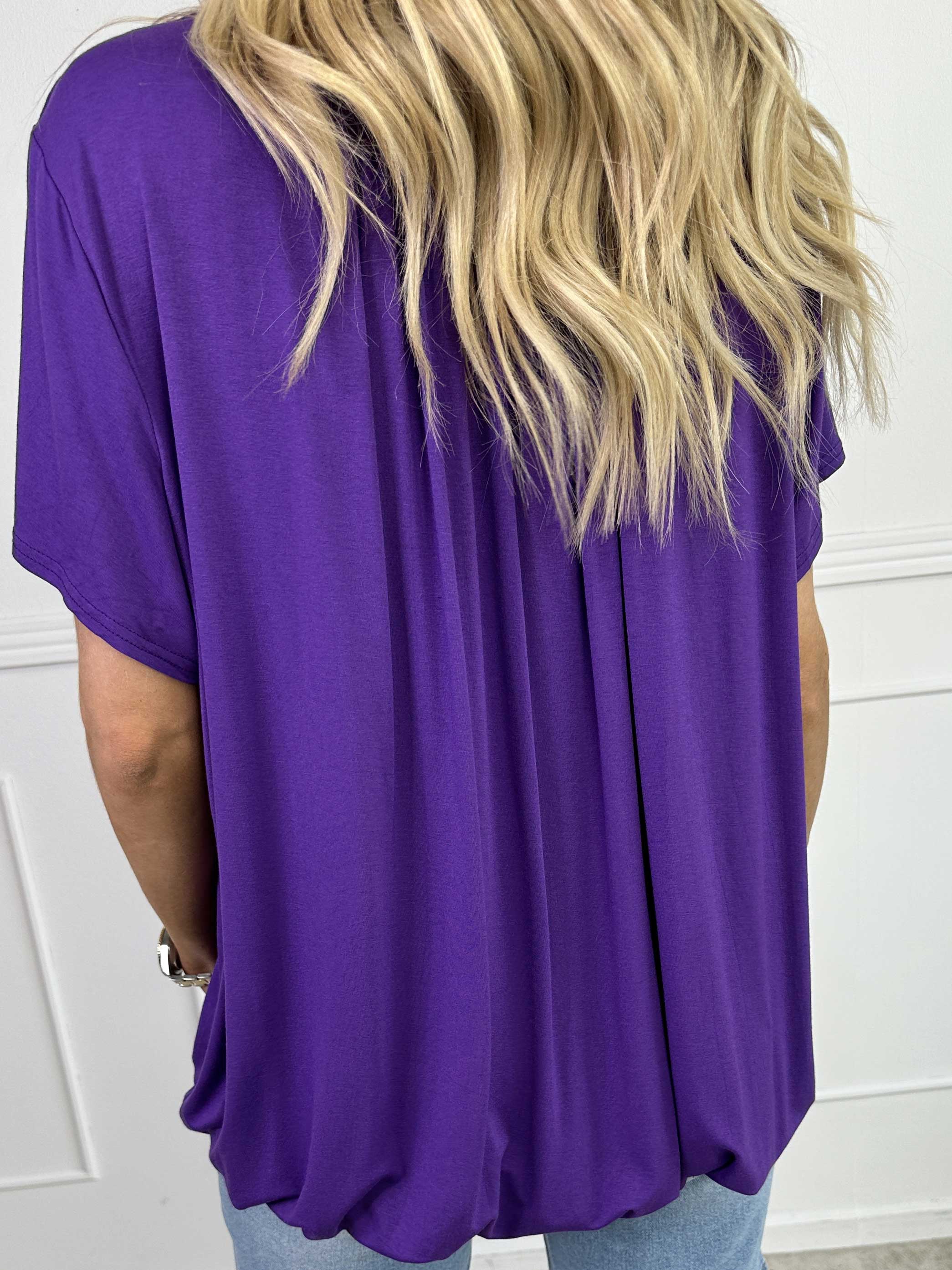 Miracle Crystal T-shirt - Mjuk blus i viskos med strass