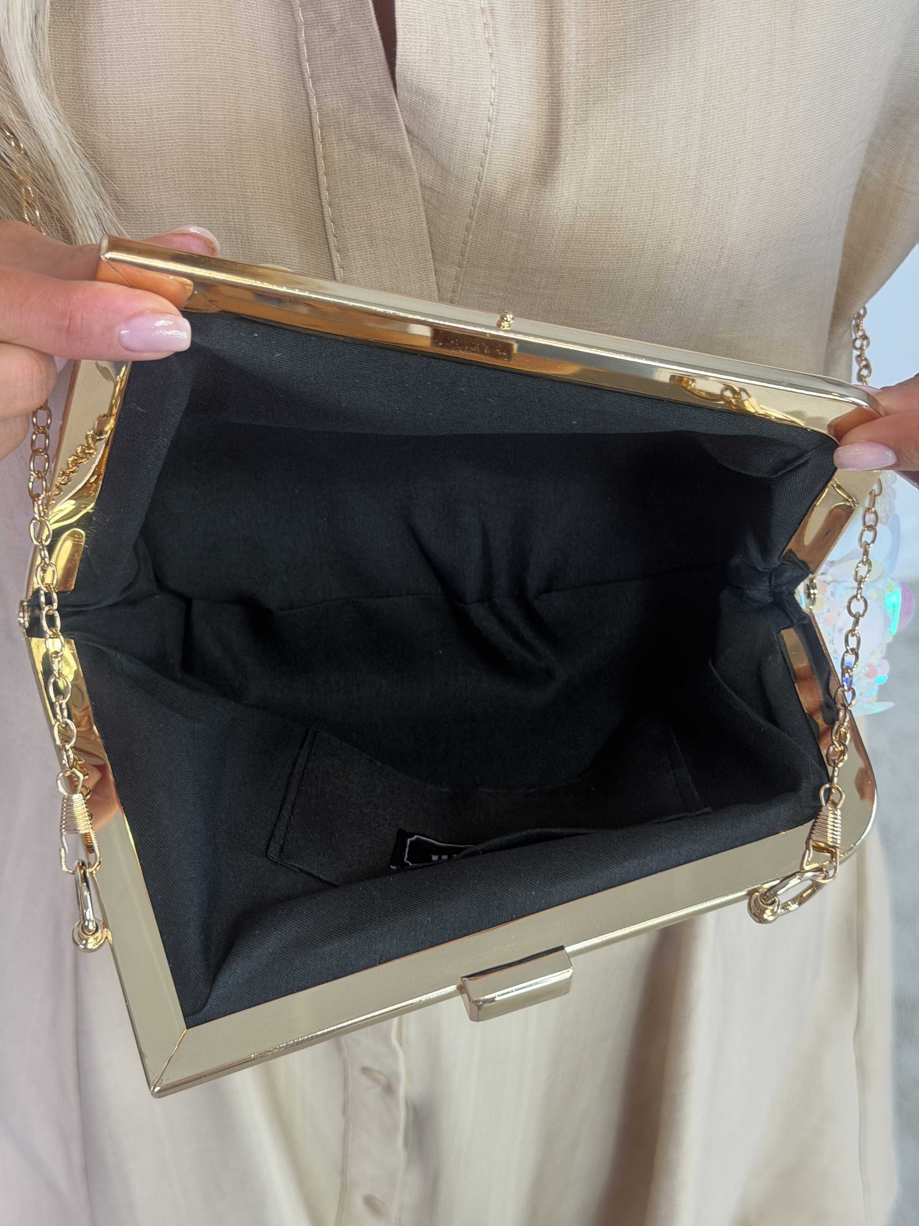 Stella - Crossbodytaske med store pailletter