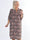 Vanesa Mosaic Long - Mönstrad plus size klänning