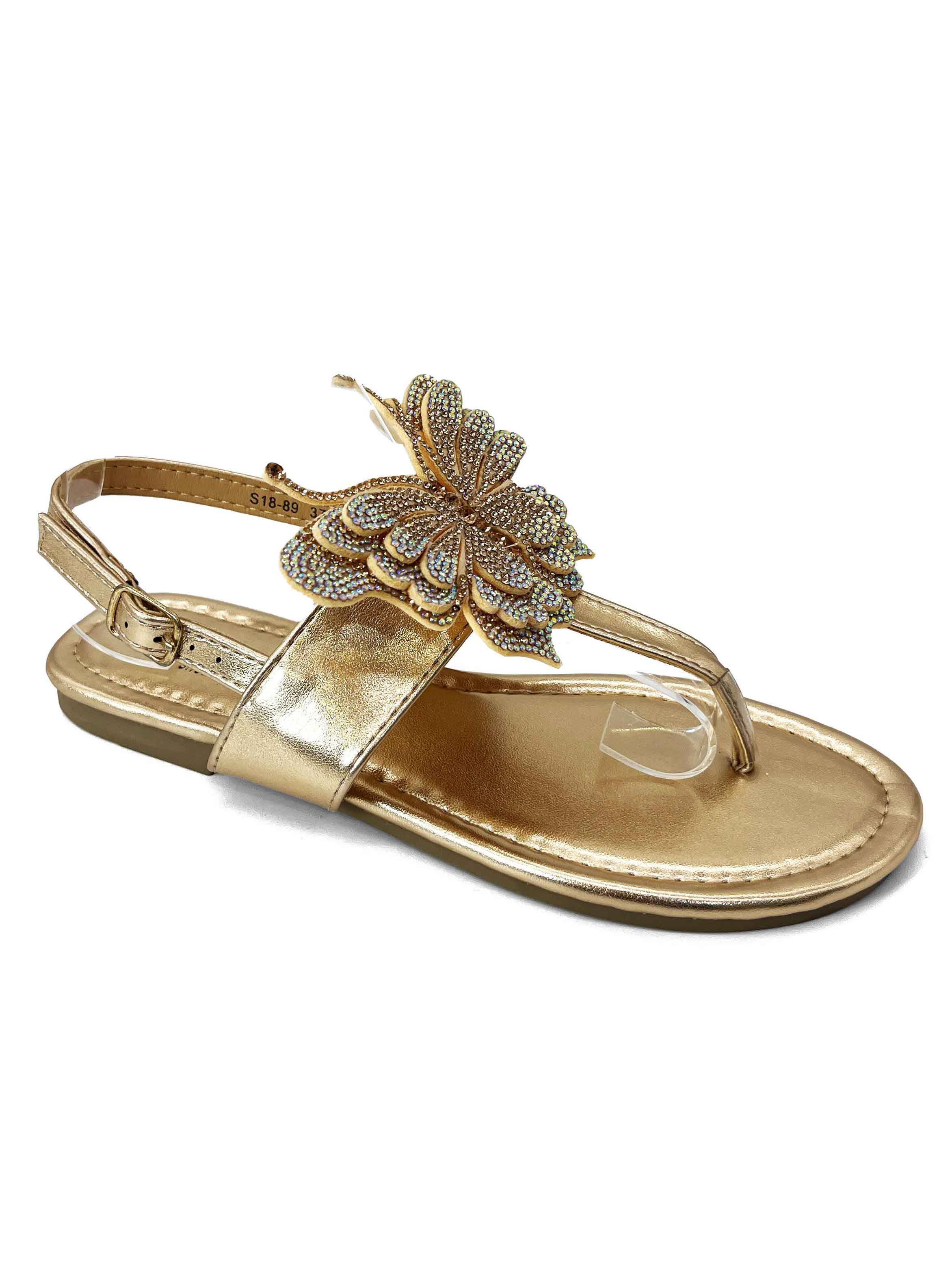 Lily - Söta sandaler med fjäril prydda med liknelser