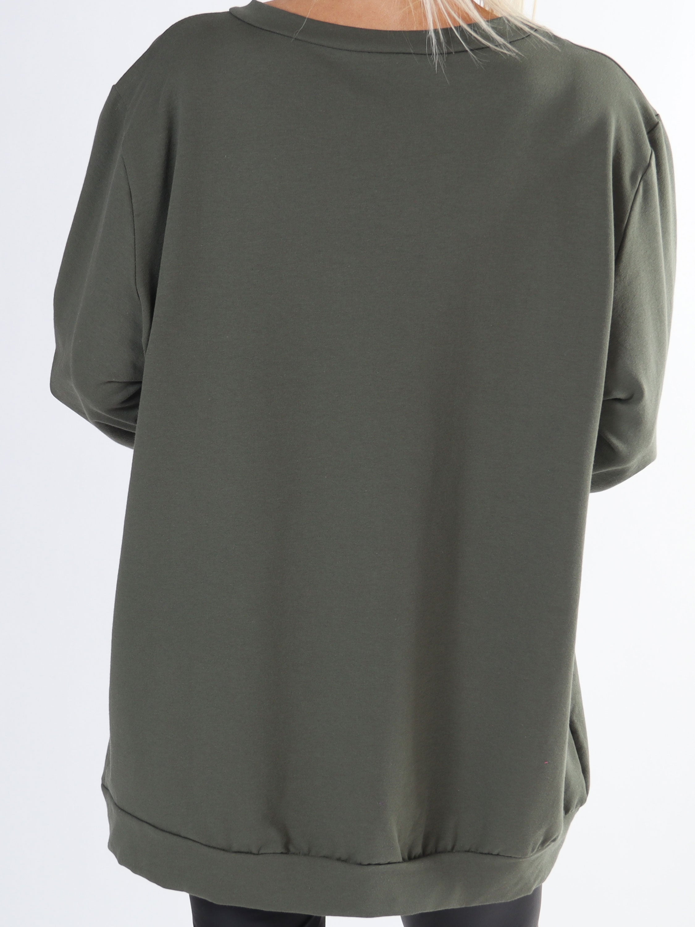 Abena - Sweatshirt i plus size med vogue på bröstet