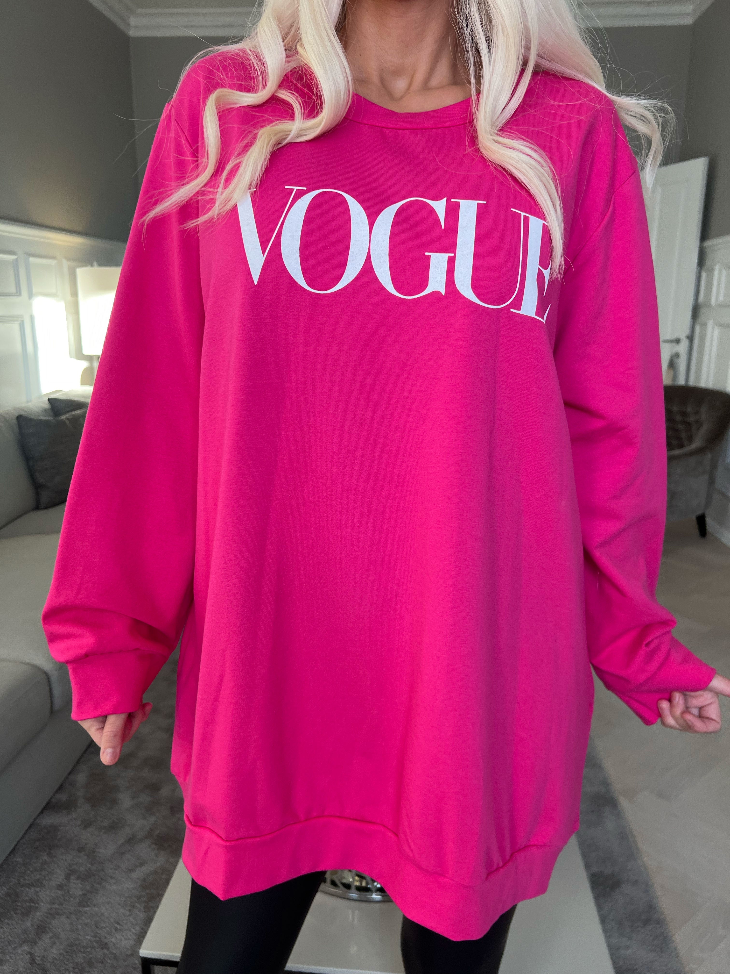 Abena - Sweatshirt med vogue stående på bröstet