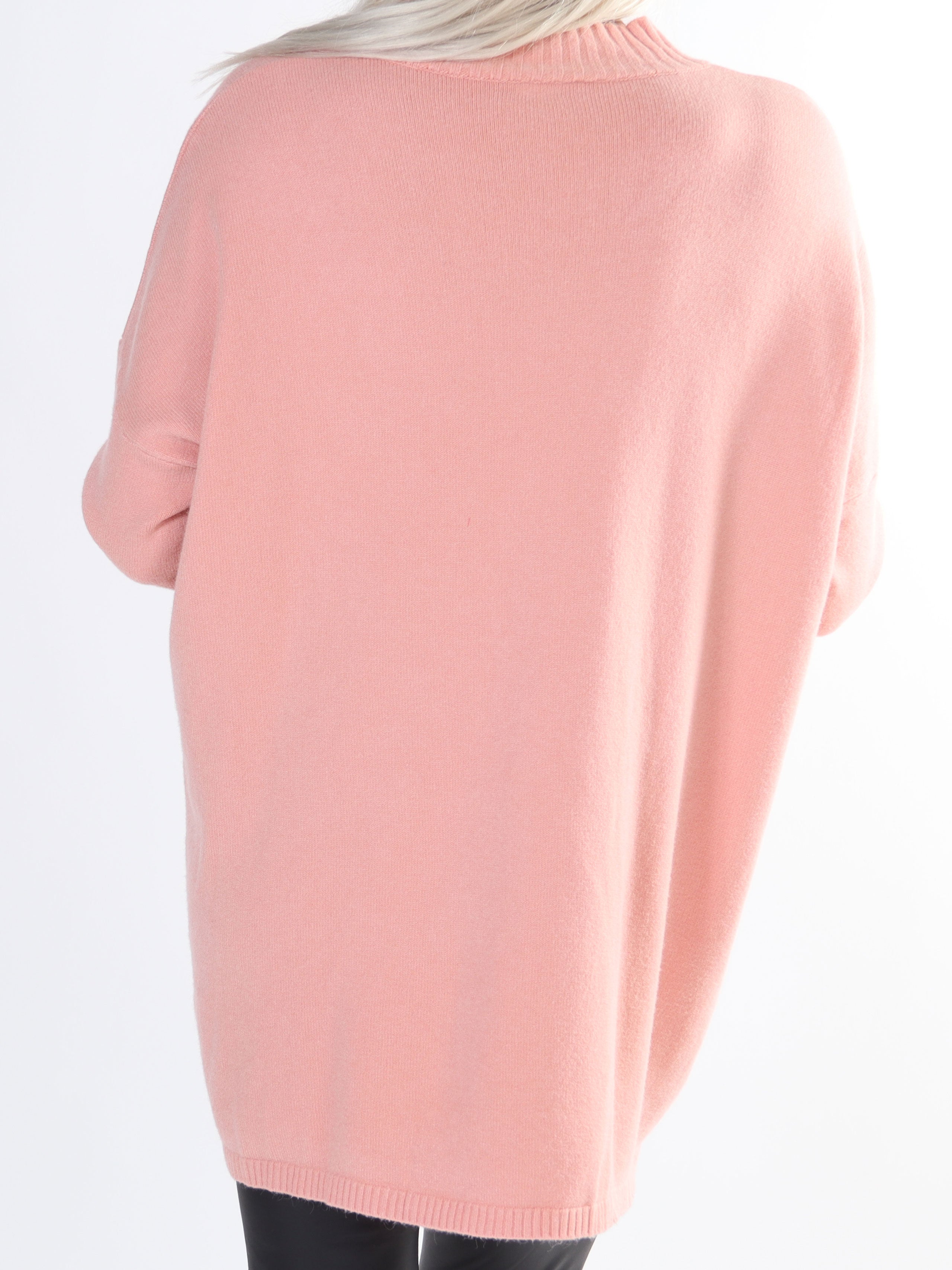 Amora - Lång mjuk plus size tröja