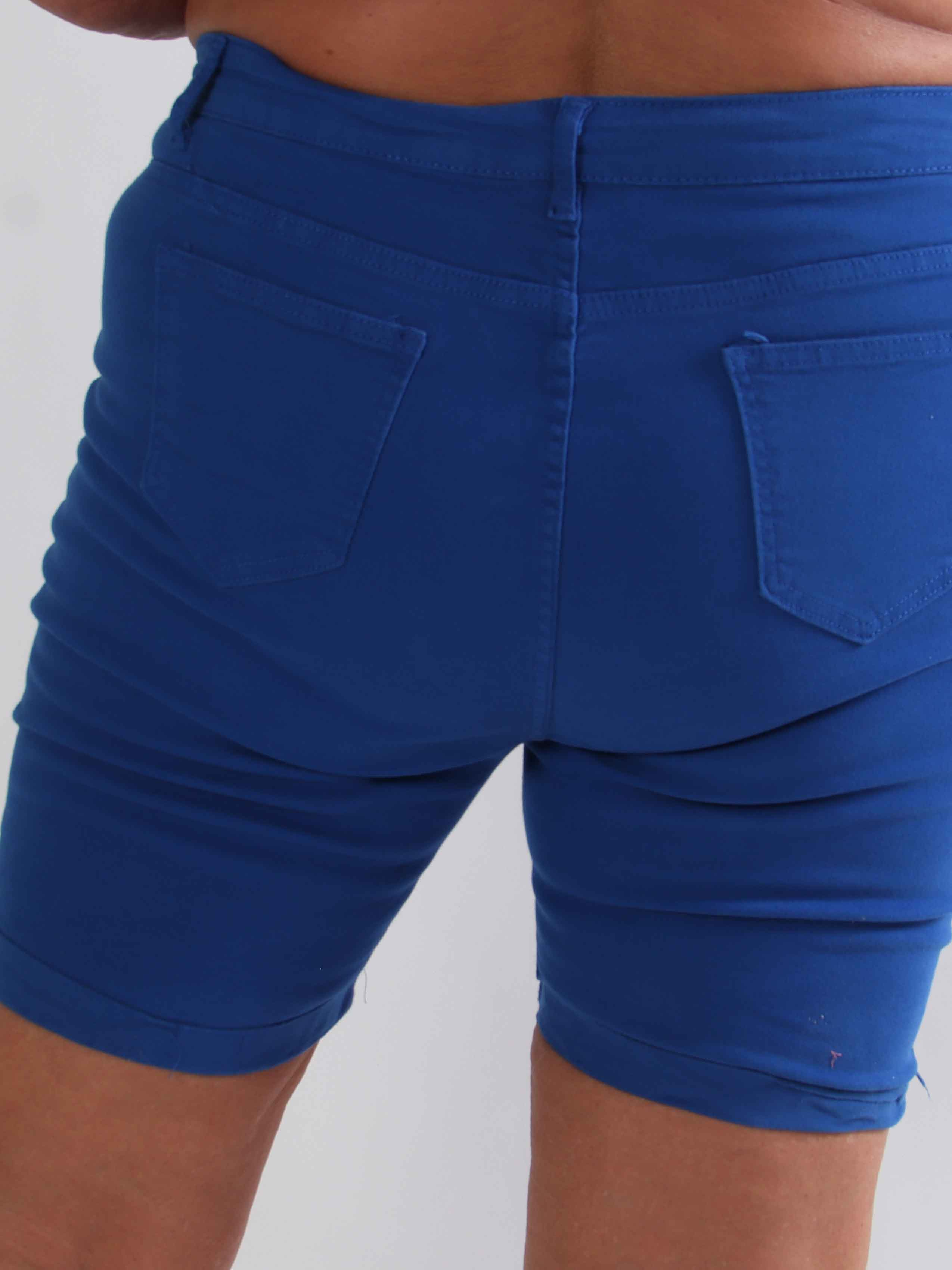 Bothilla - Højtaljede denimshorts i stretchy kvalitet