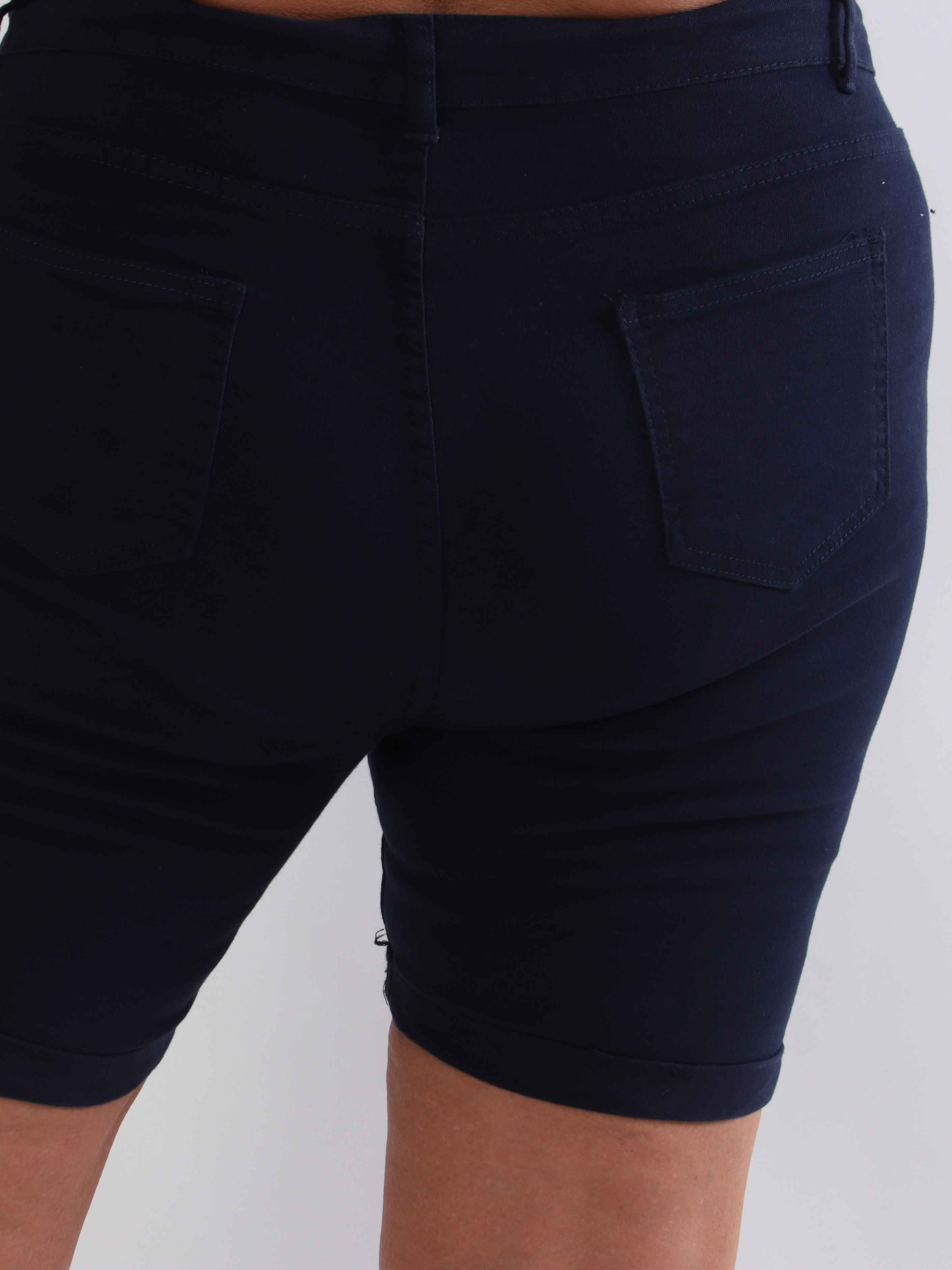 Bothilla - Højtaljede denimshorts i stretchy kvalitet