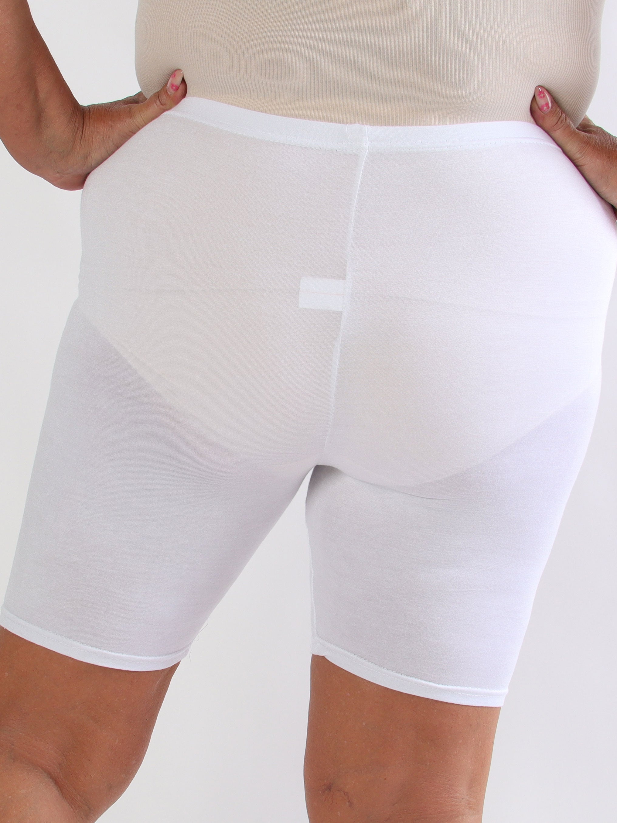 Caro - Bløde plus size cykelshorts i viskose