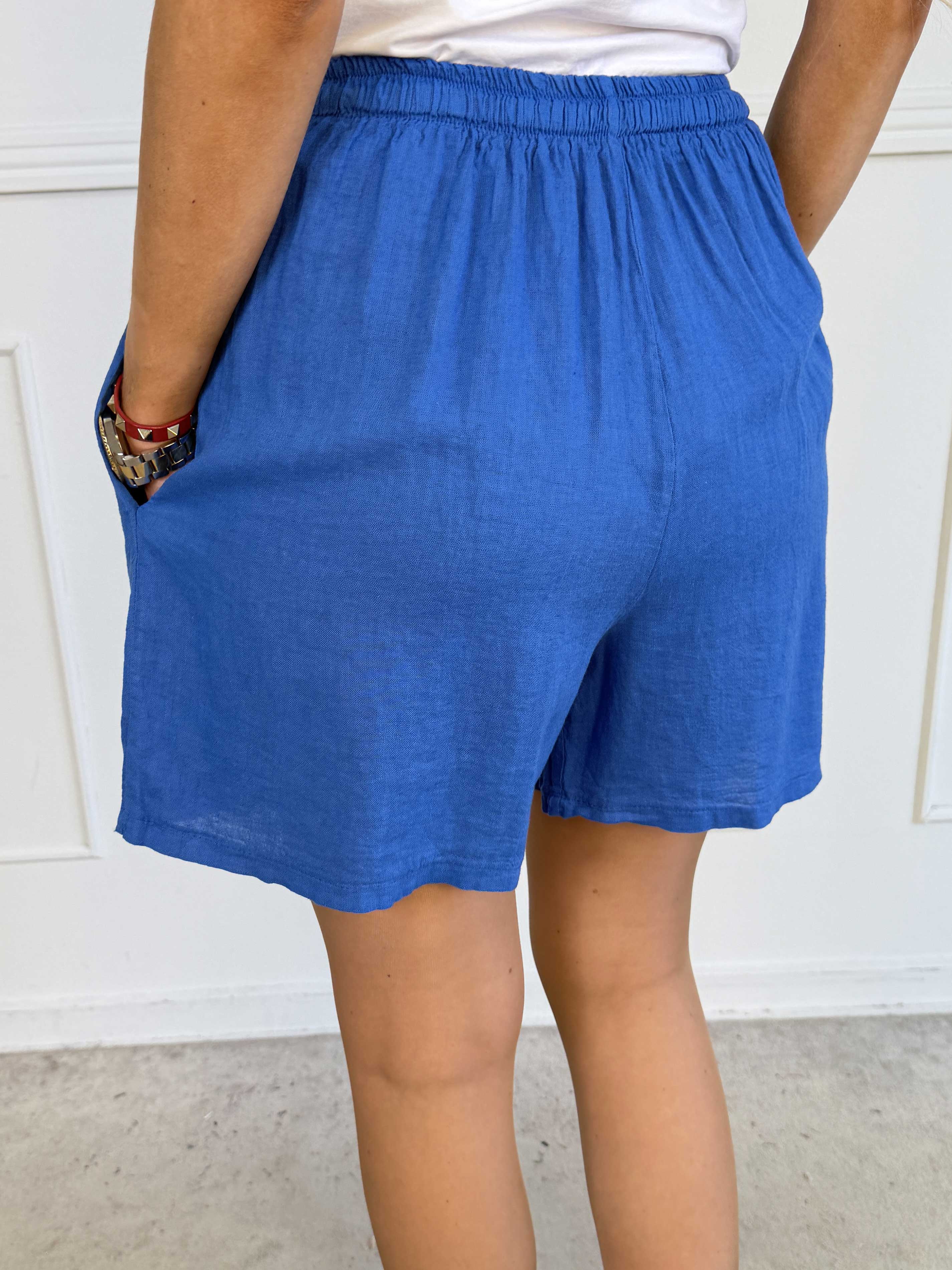 Clara Shorts - Lätta shorts i viskos och linne