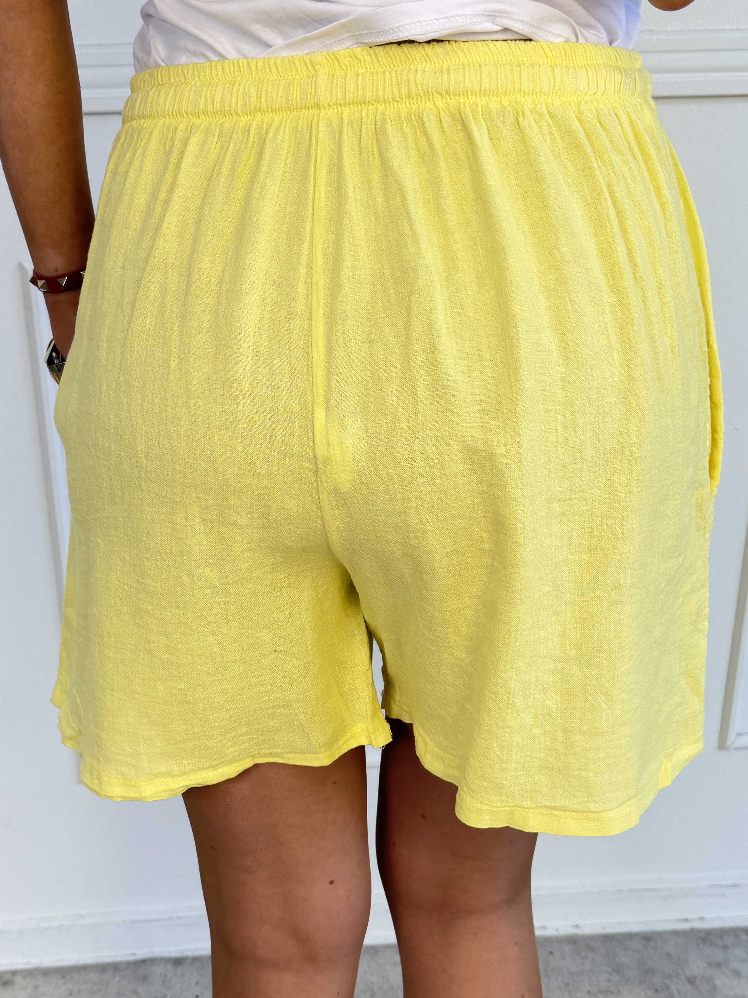 Clara Shorts - Lätta shorts i viskos och linne