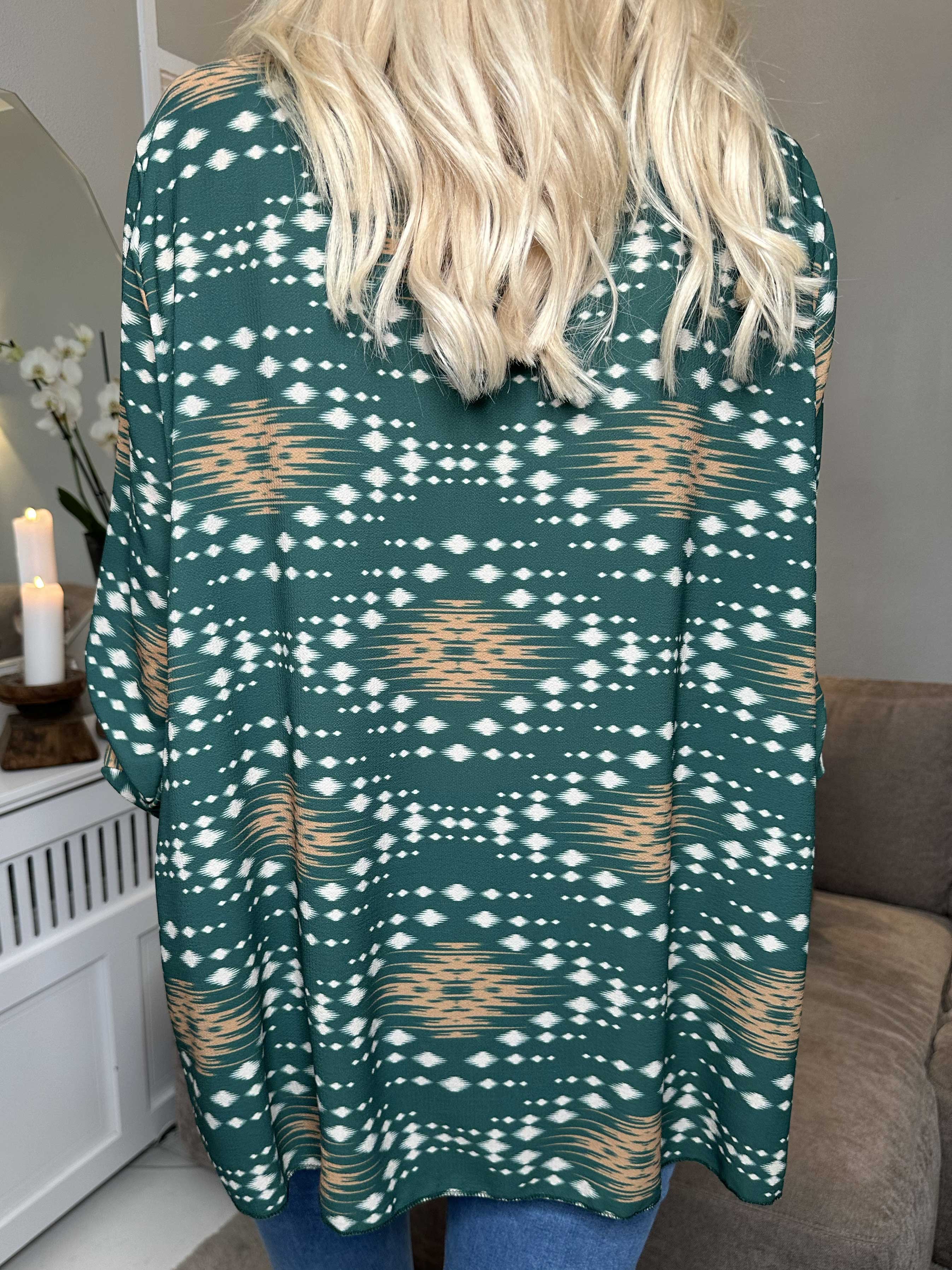 Claudia Pattern - Tunika med tryck och dragkedja