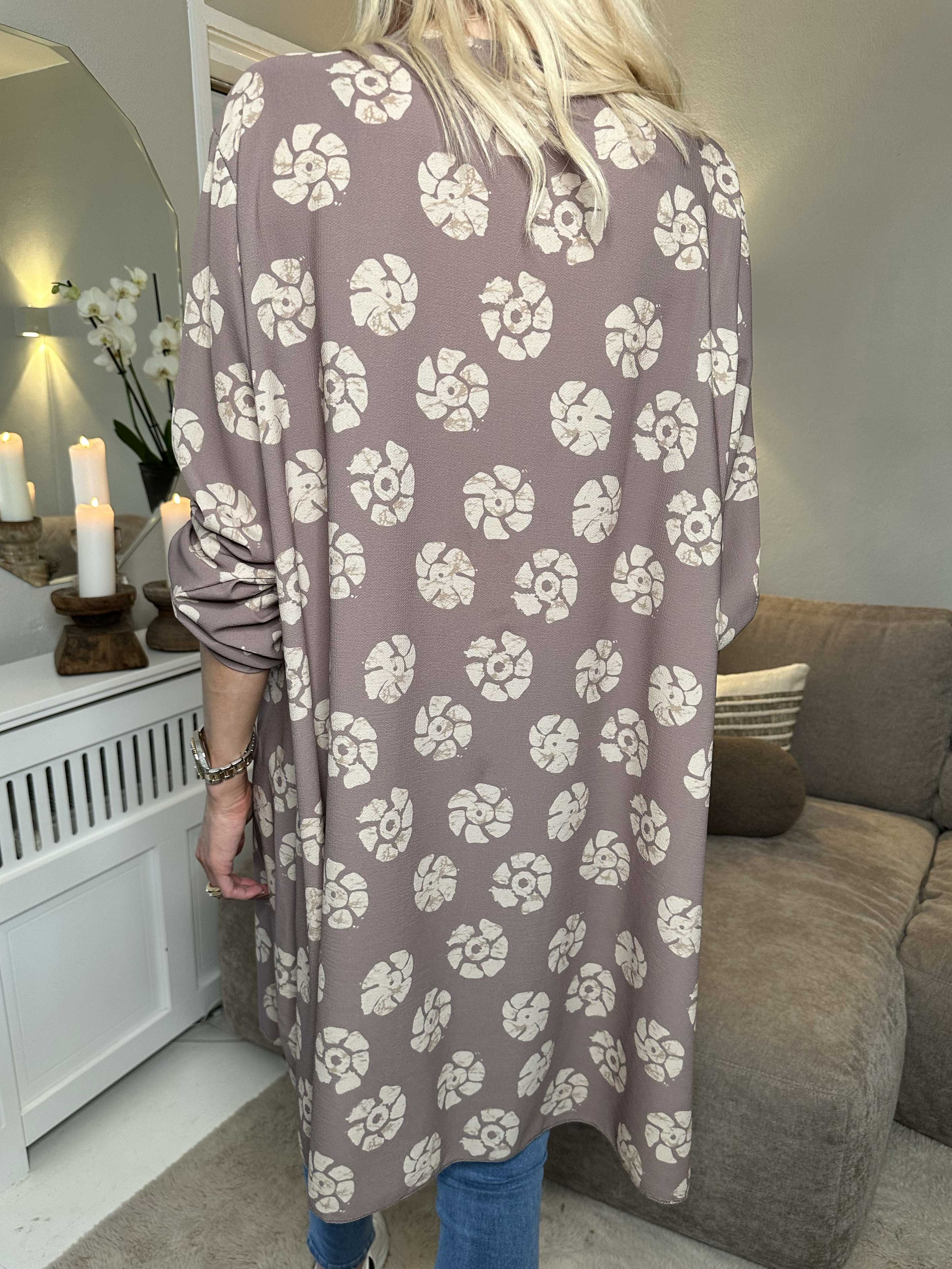 Claudia Print Dress - Tunikaklänning med tryck och dragkedja