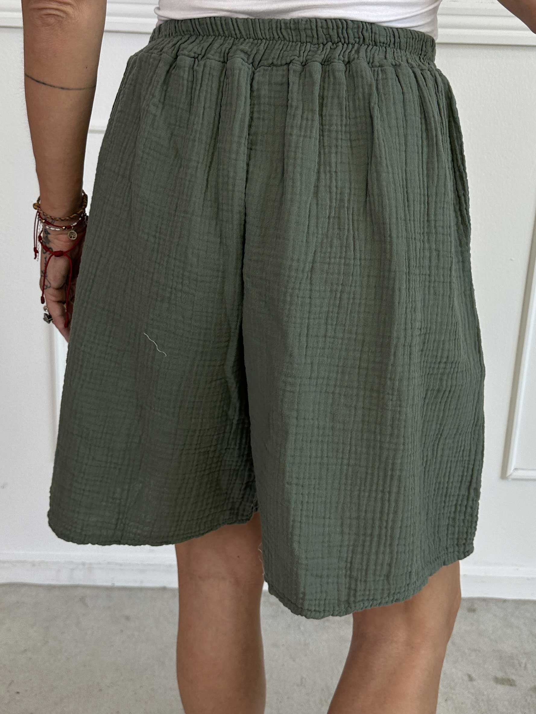 Delia - Bløde oversized shorts i bomuld