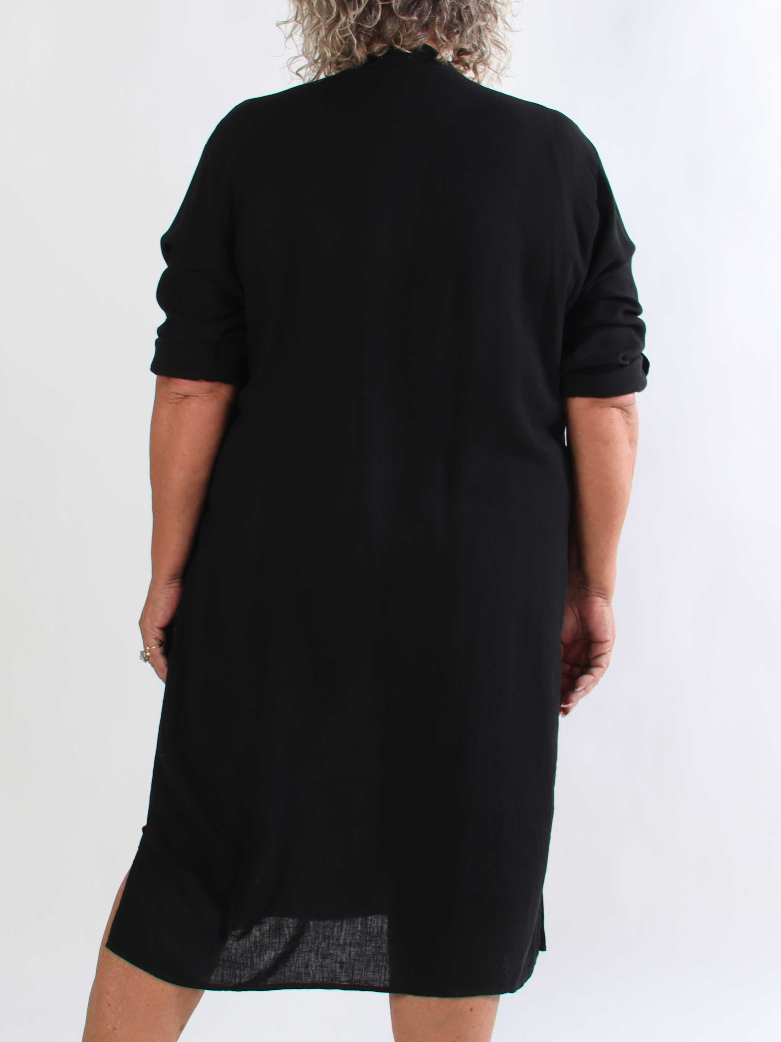 Dolly - Plus size tunikakjole i en hør- og viskoseblanding