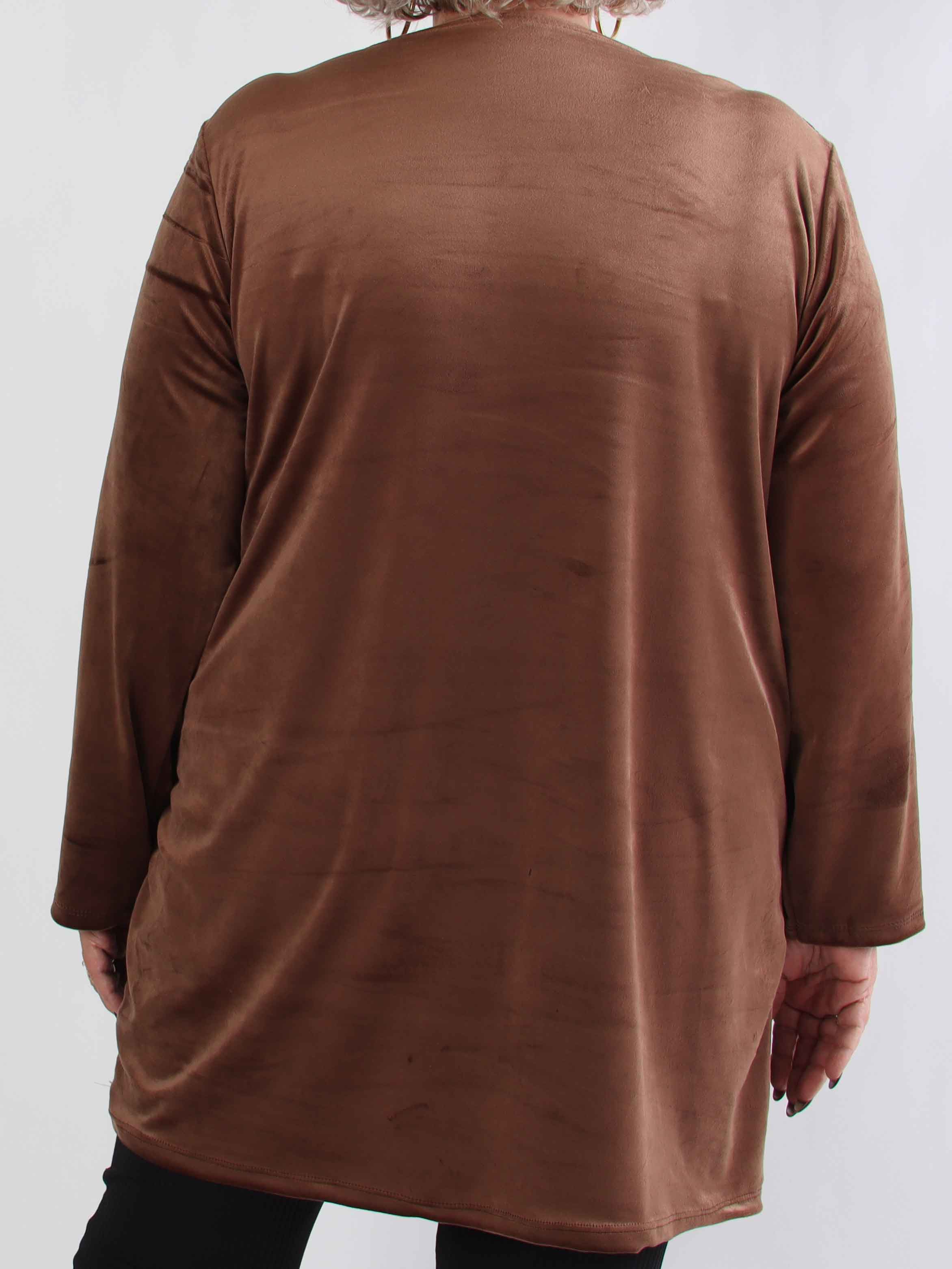 Eumonia - Mjuk plus size tunikaklänning med paljetter