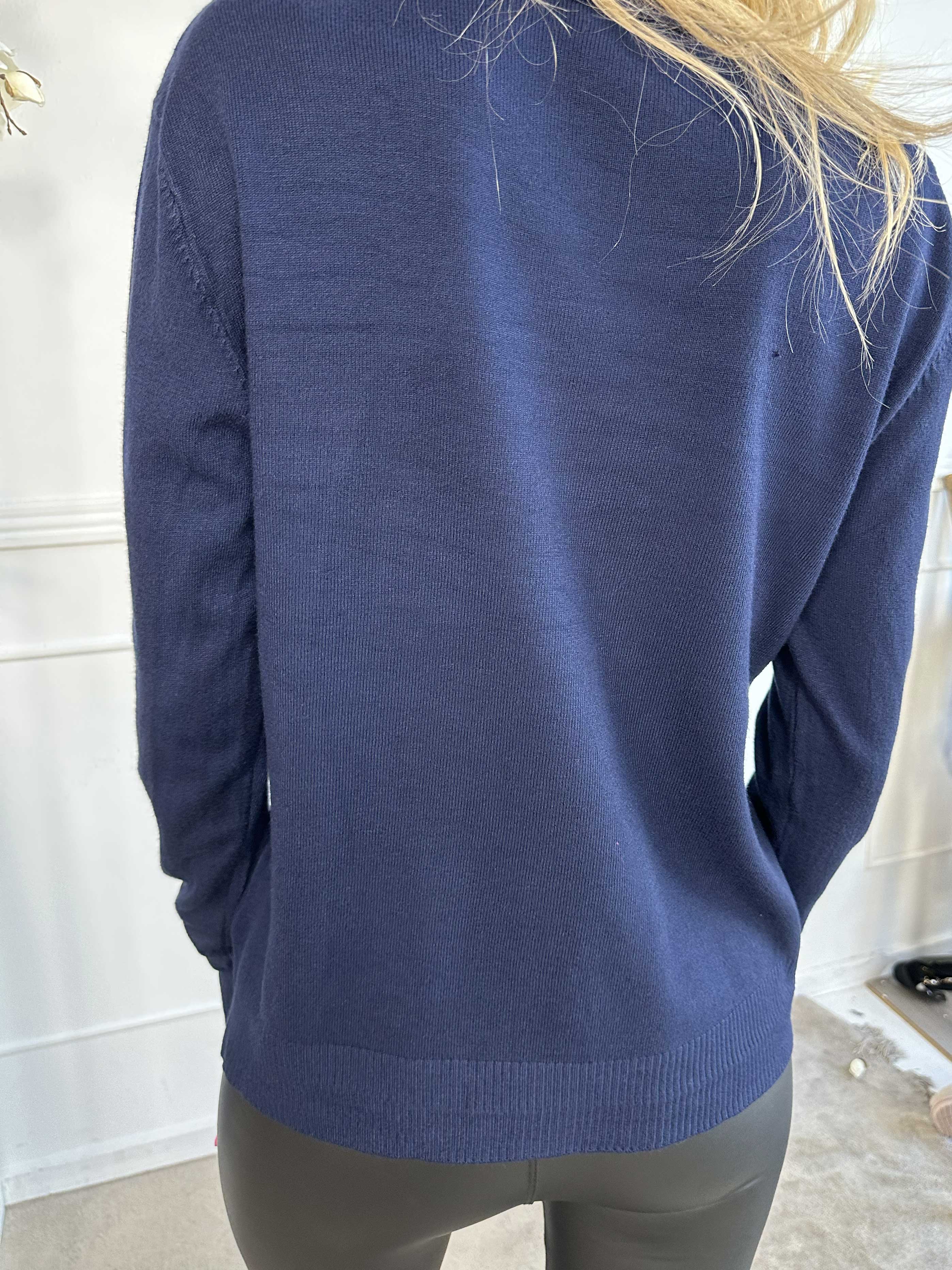 Fidan - Stickad cardigan i mjuk viskos och bomull