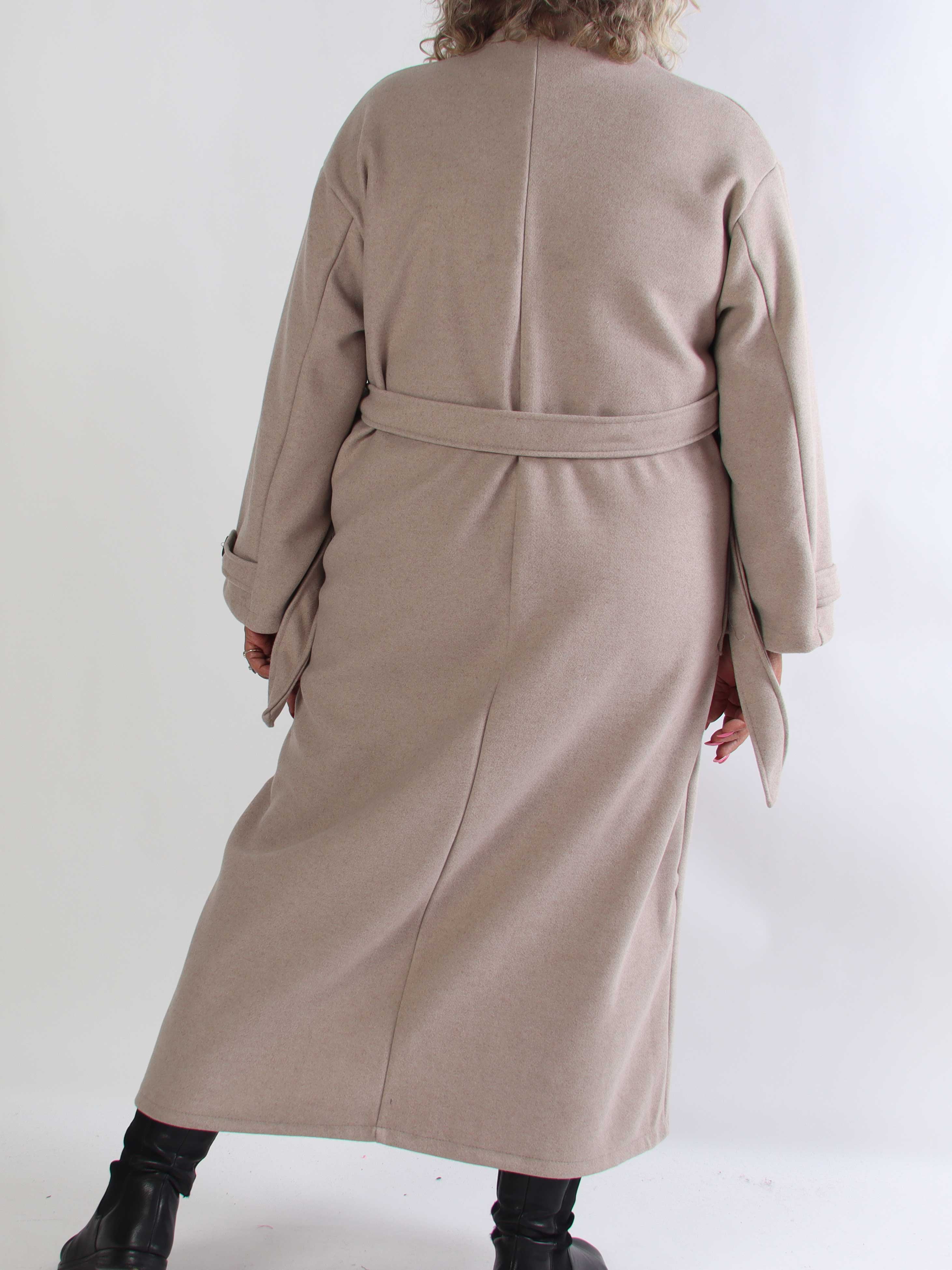 Gianna – Snygg och mjuk plus size trenchcoat med stora fickor