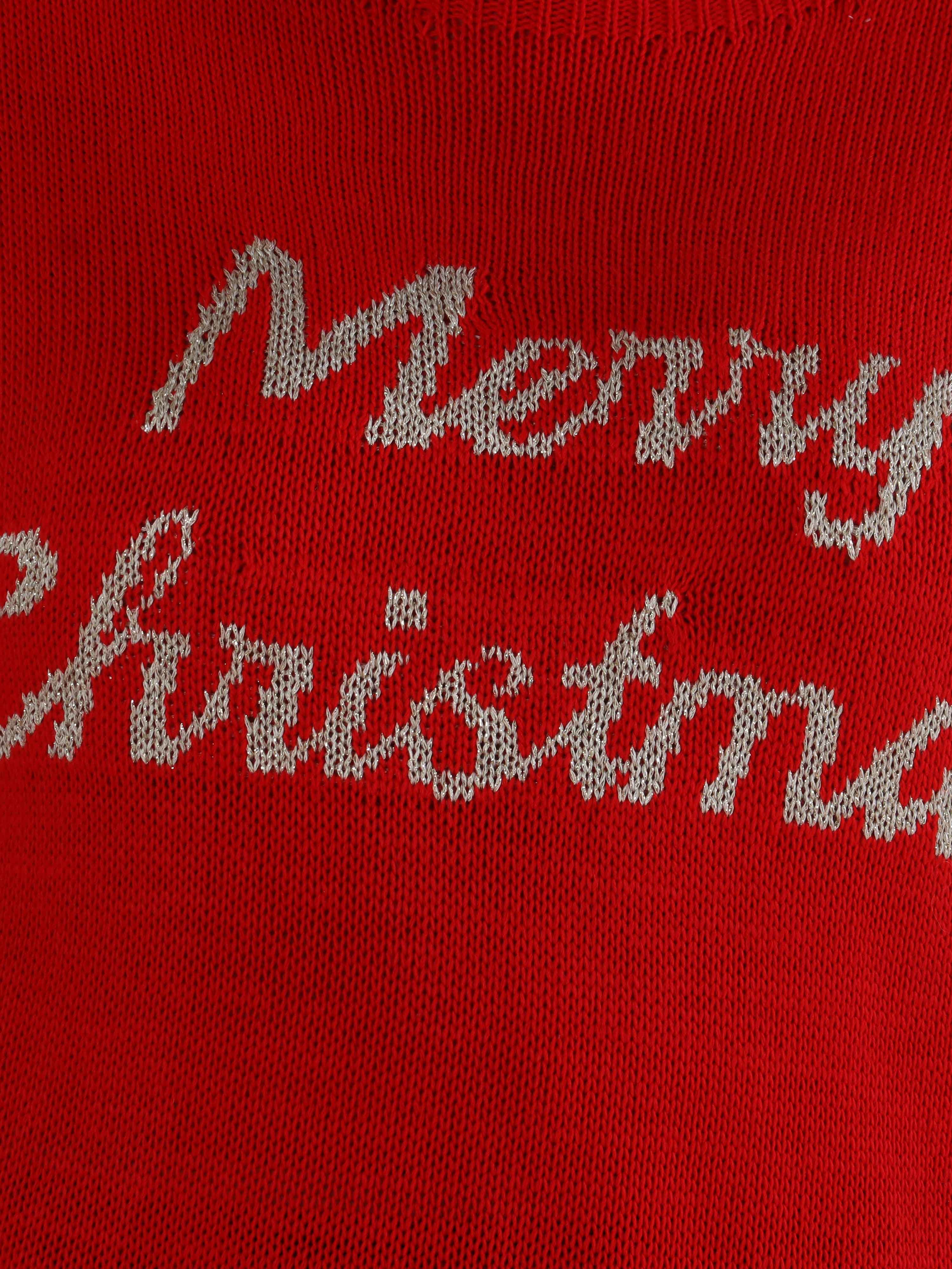 Merry - Plus size jultröja med guldfärgad text