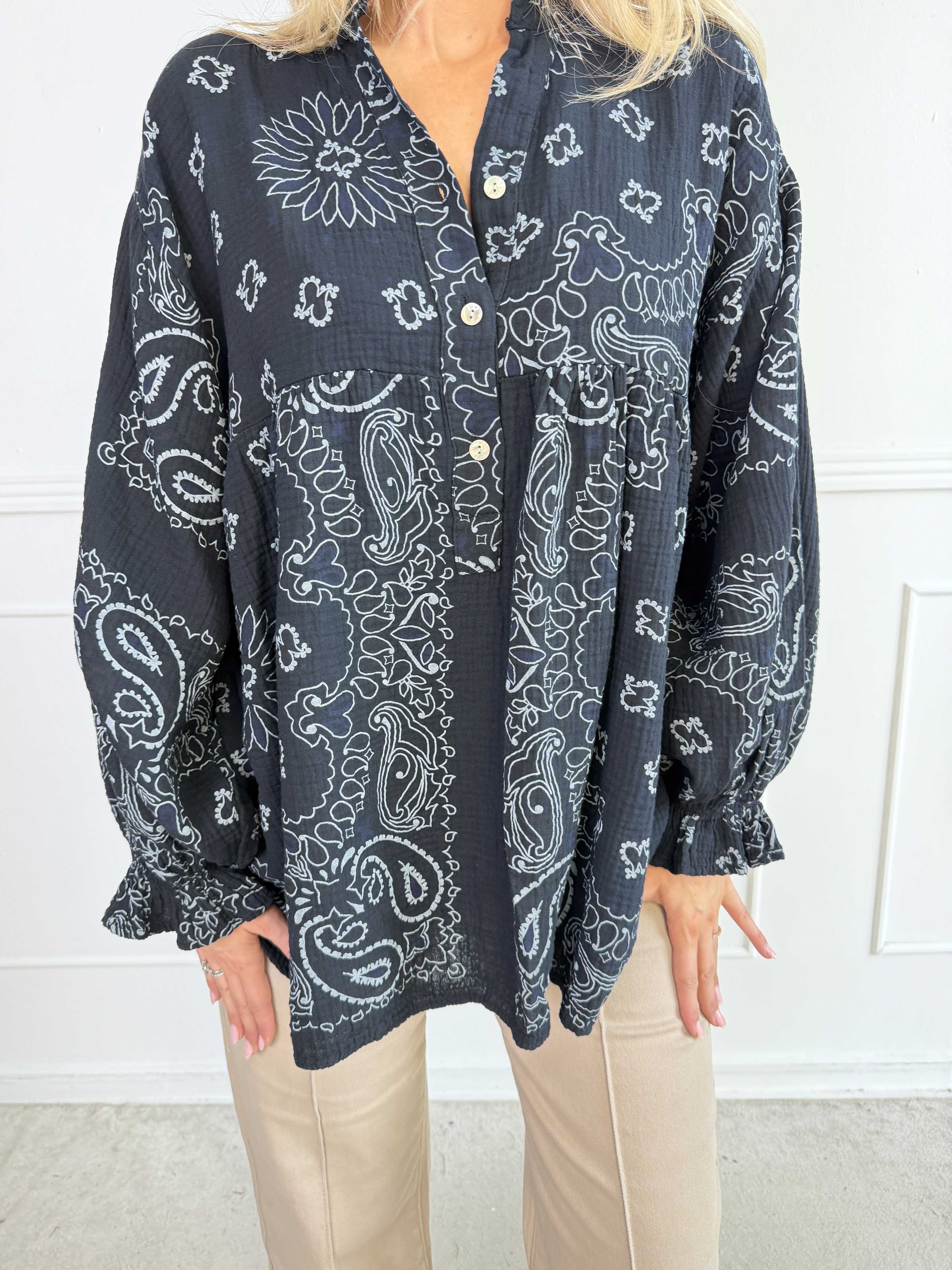 Diva Paisley – Tunika i mjuk bomullsmuslin med paisleymönster