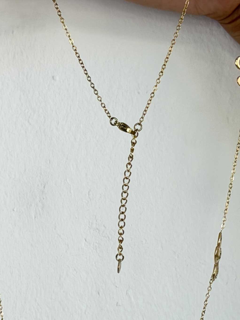 Petalia - Långt halsband med flera fina blomhängen