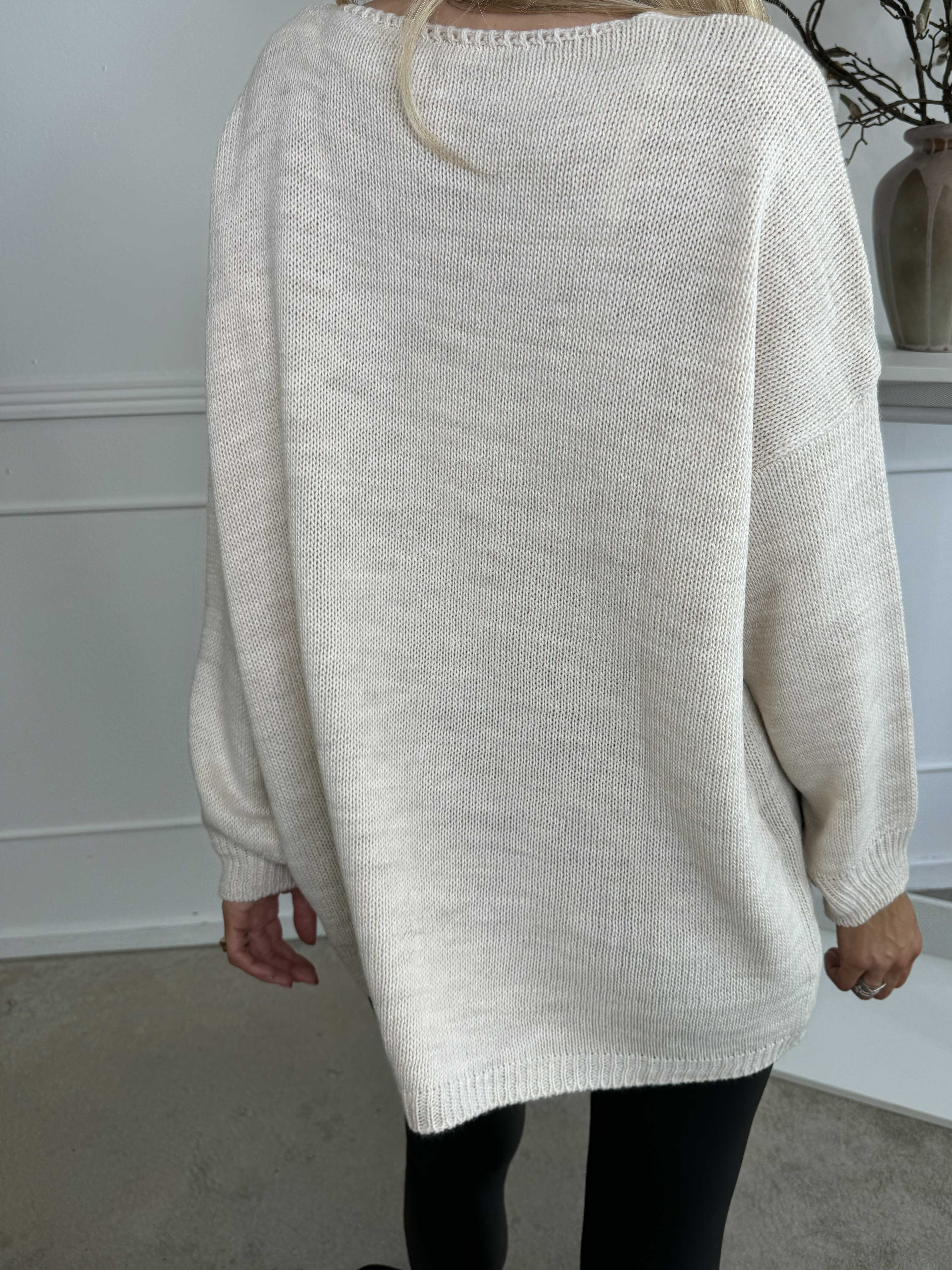 Cherry - Stickad blus med körsbär
