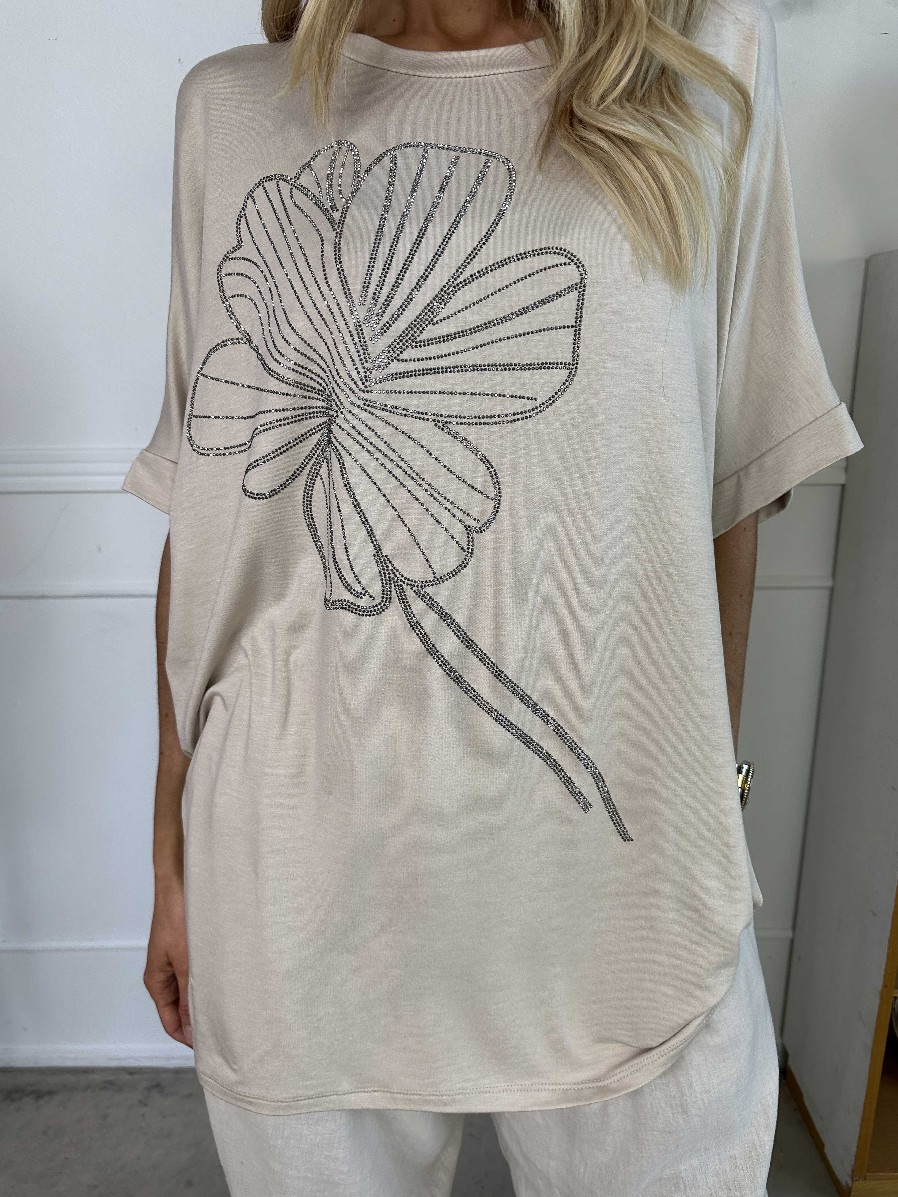 Reece - Mjuk t-shirt i viskos med similisten