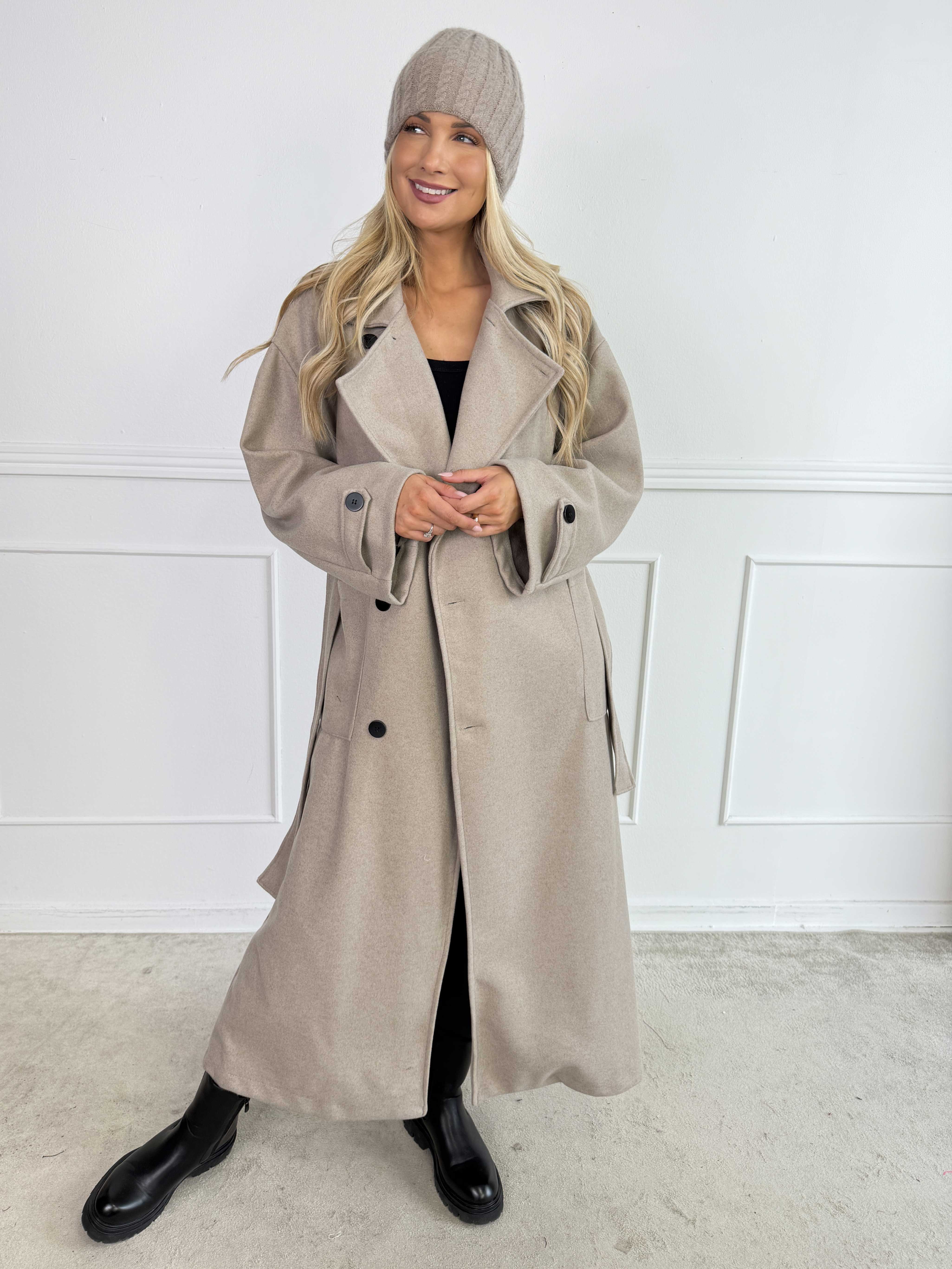 Gianna – Snygg och mjuk trenchcoat med stora fickor