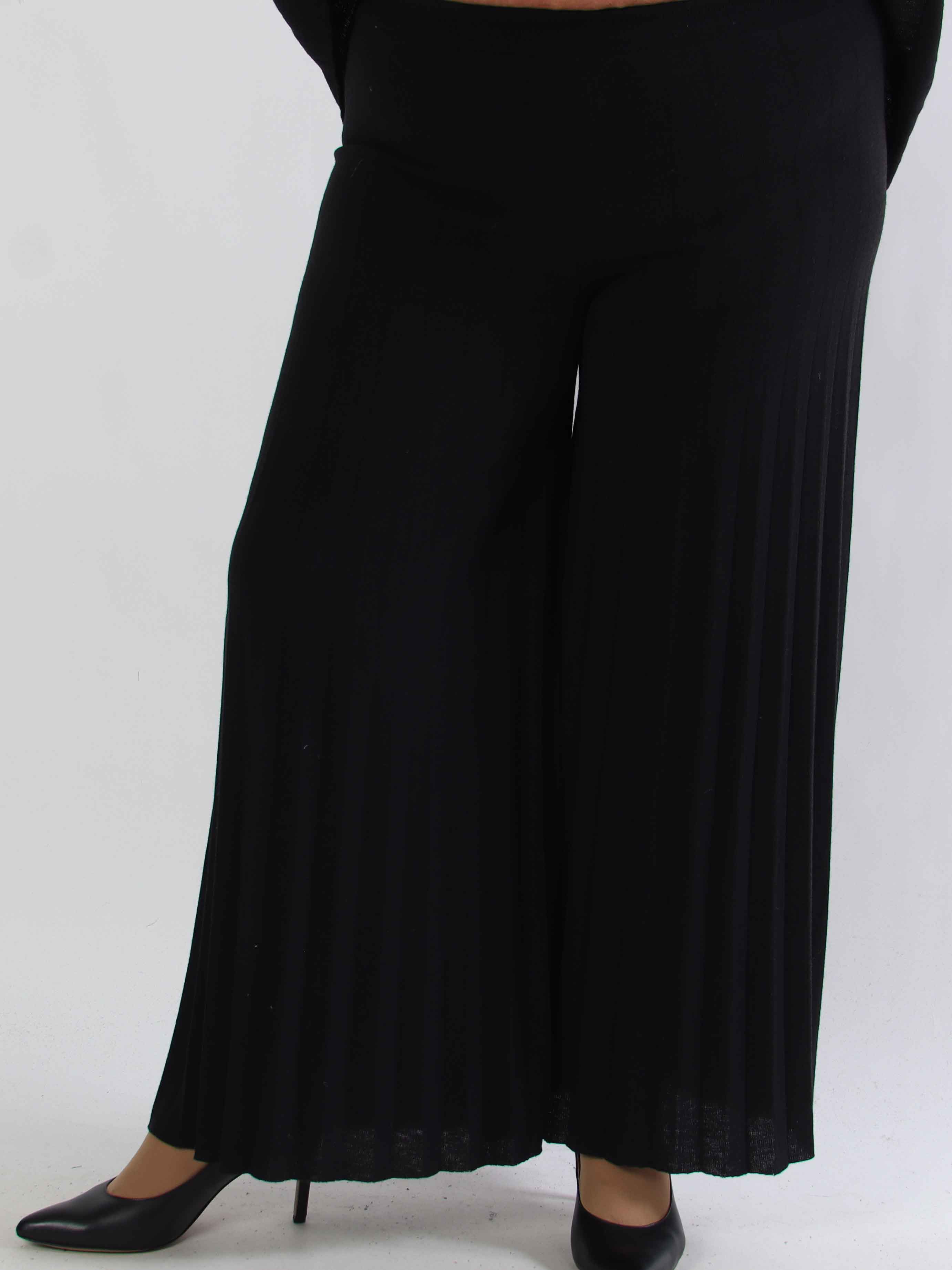 Anita Pants - Mjuka plisserade plus size byxor