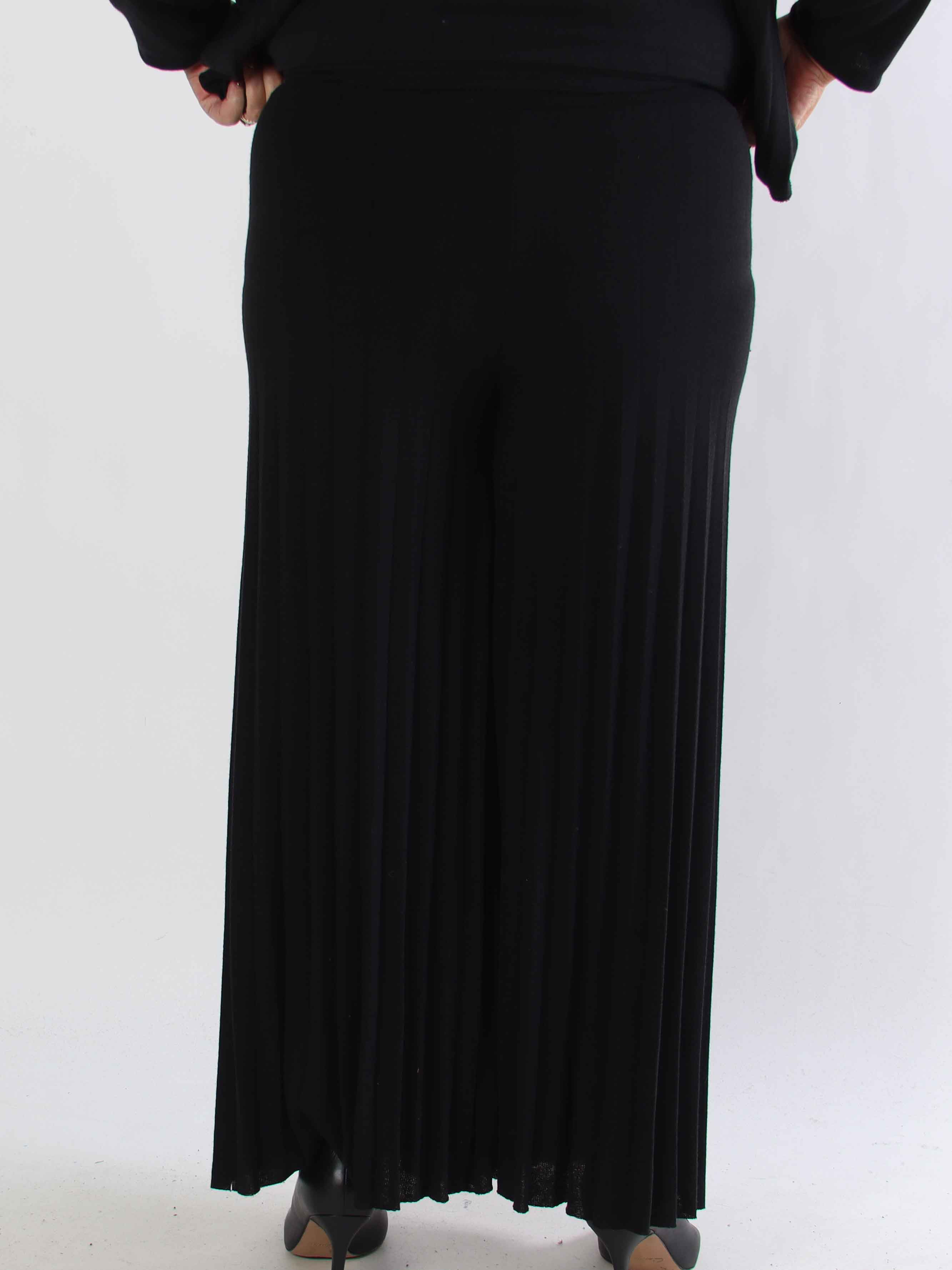Anita Pants - Mjuka plisserade plus size byxor