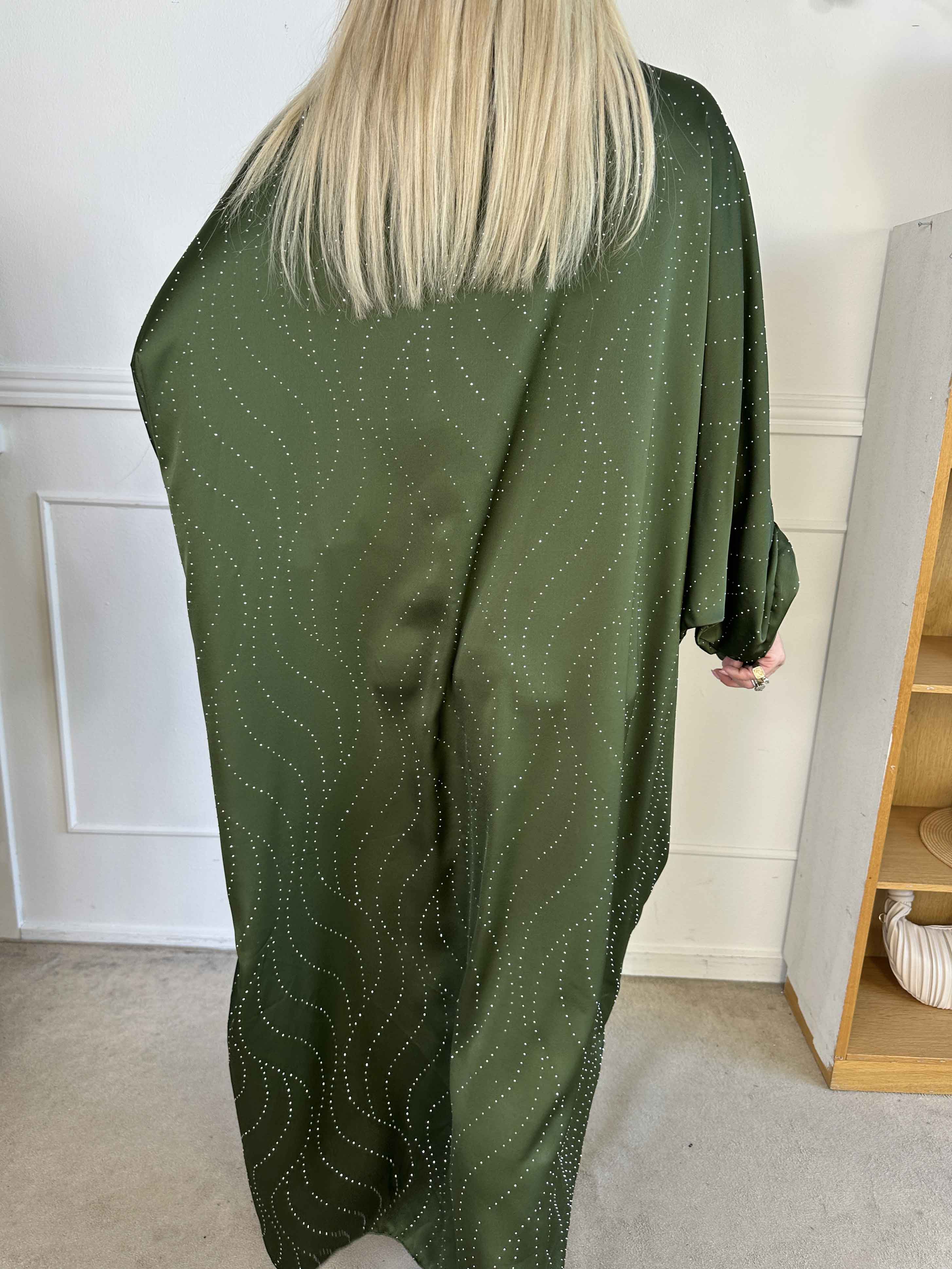 Winnie - Lång elegant tunikaklänning med strass