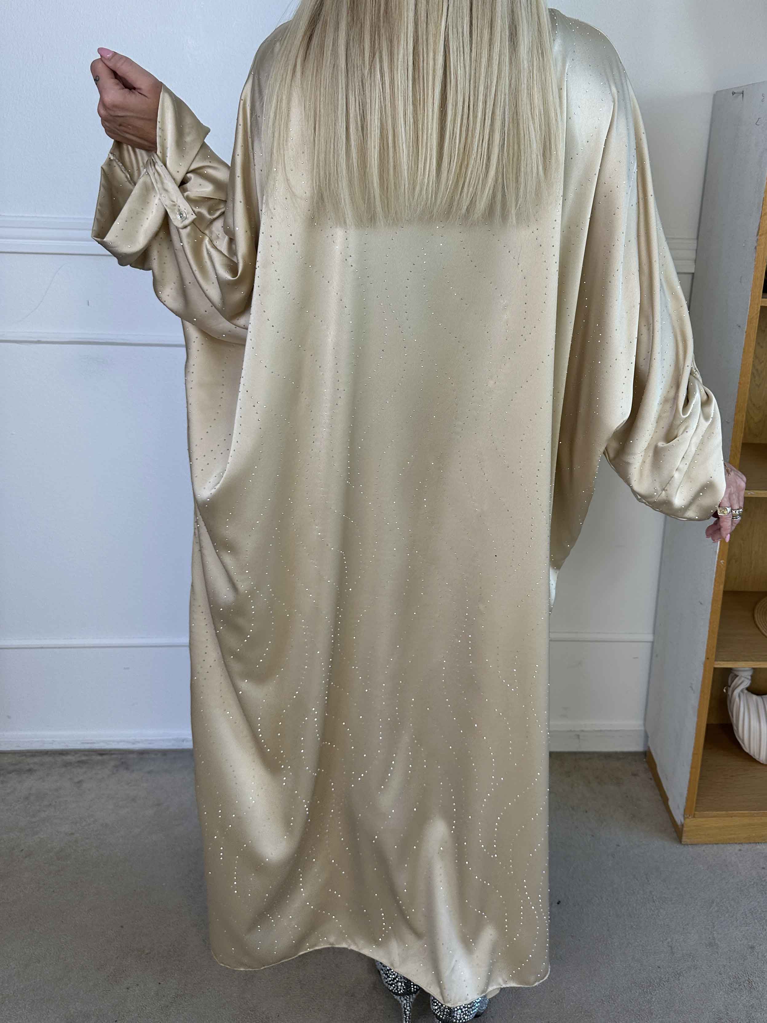 Winnie - Lång elegant tunikaklänning med strass