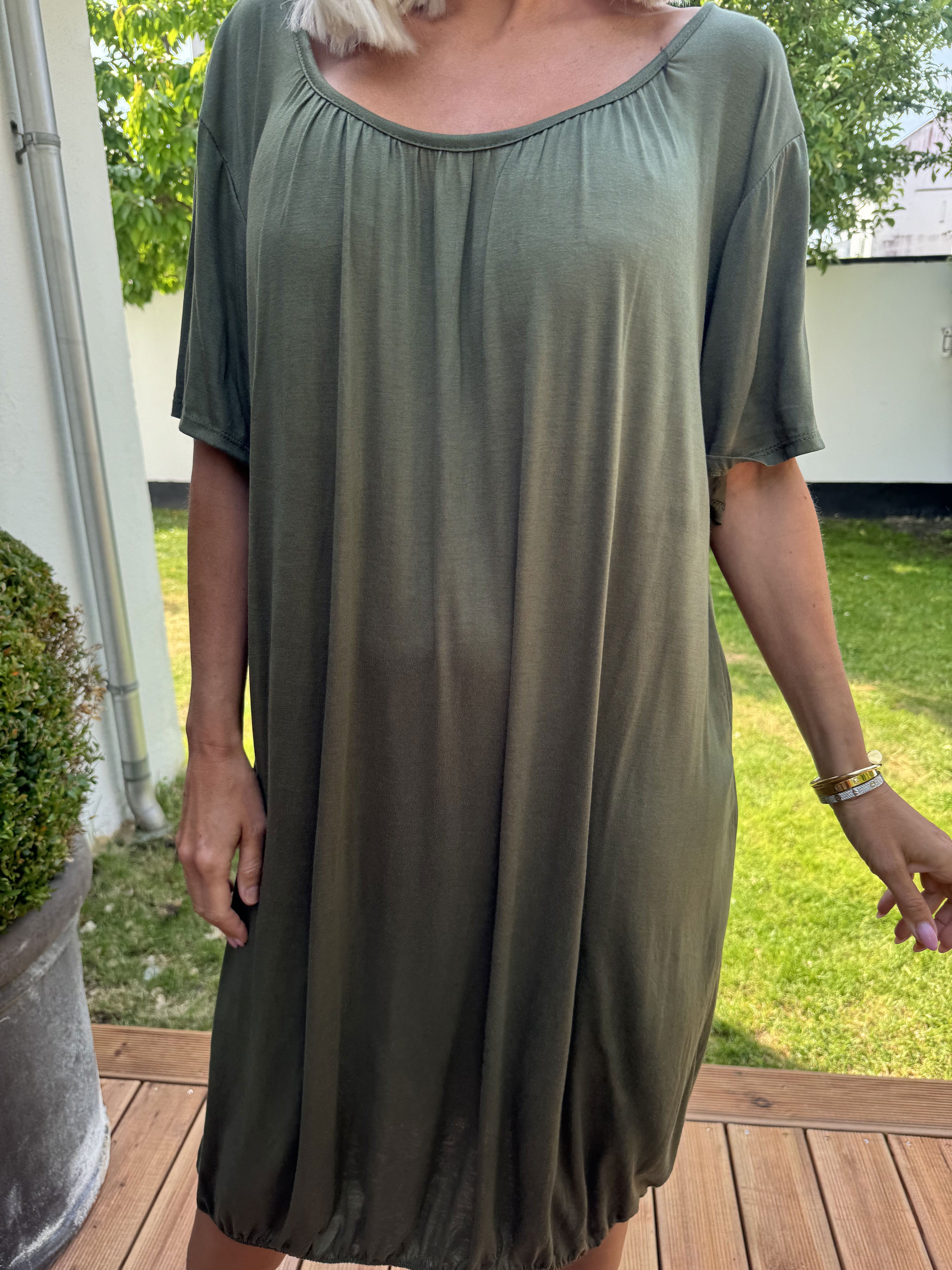 Miracle Dress - Basic klänning i viskos med resår nedtill