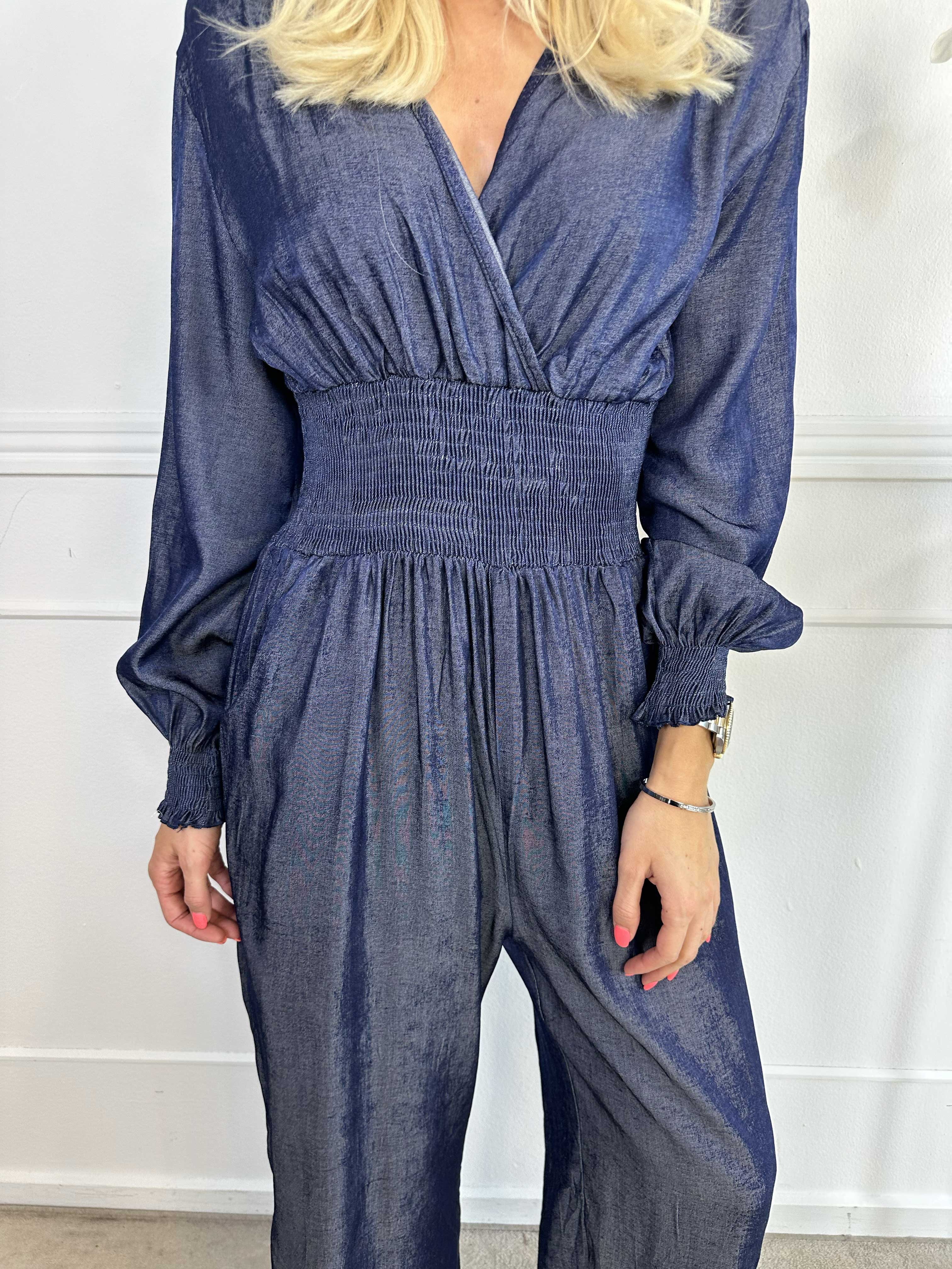 Pams Denim Jumpsuit L/S - Denim jumpsuit