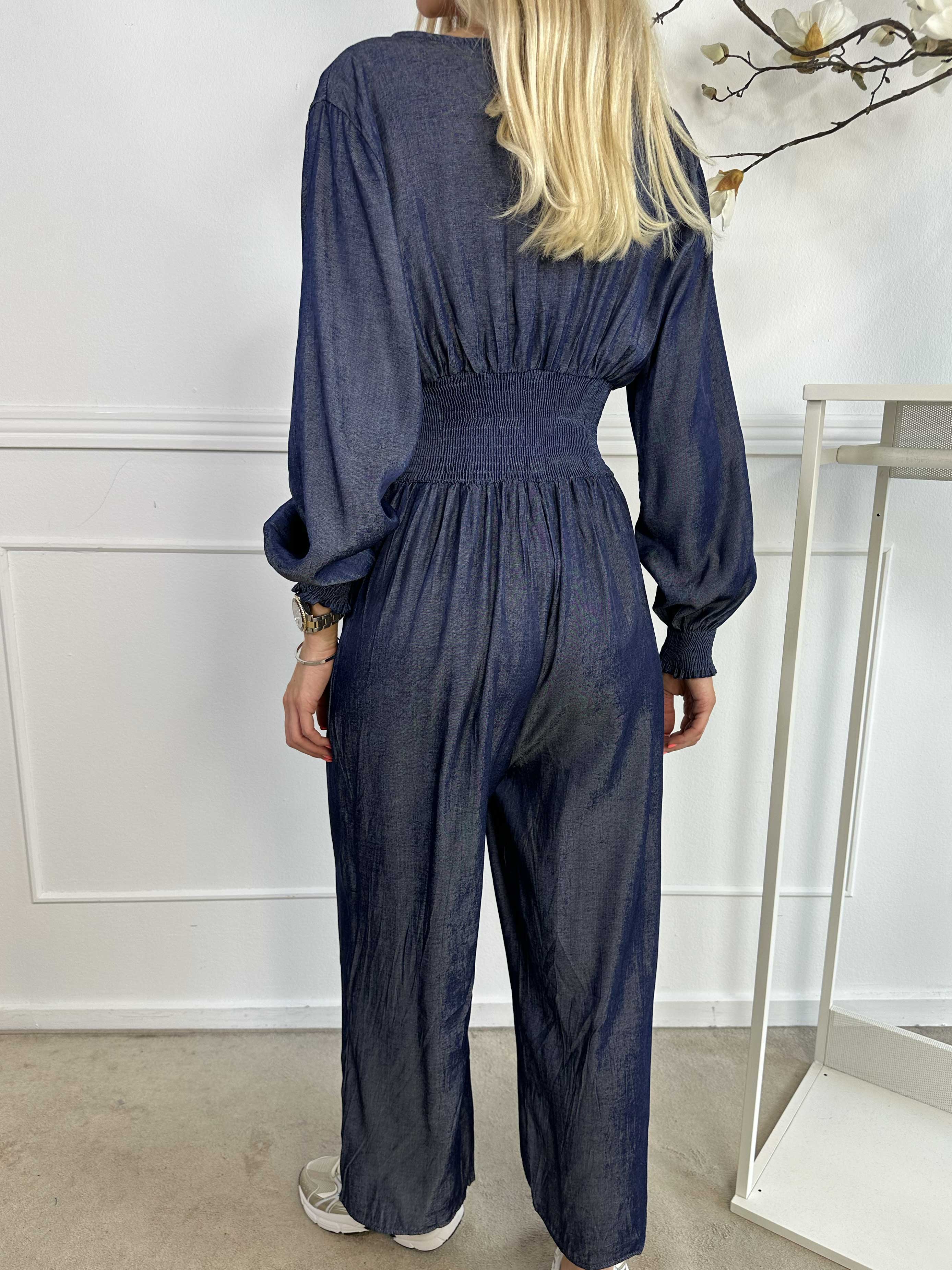 Pams Denim Jumpsuit L/S - Denim jumpsuit