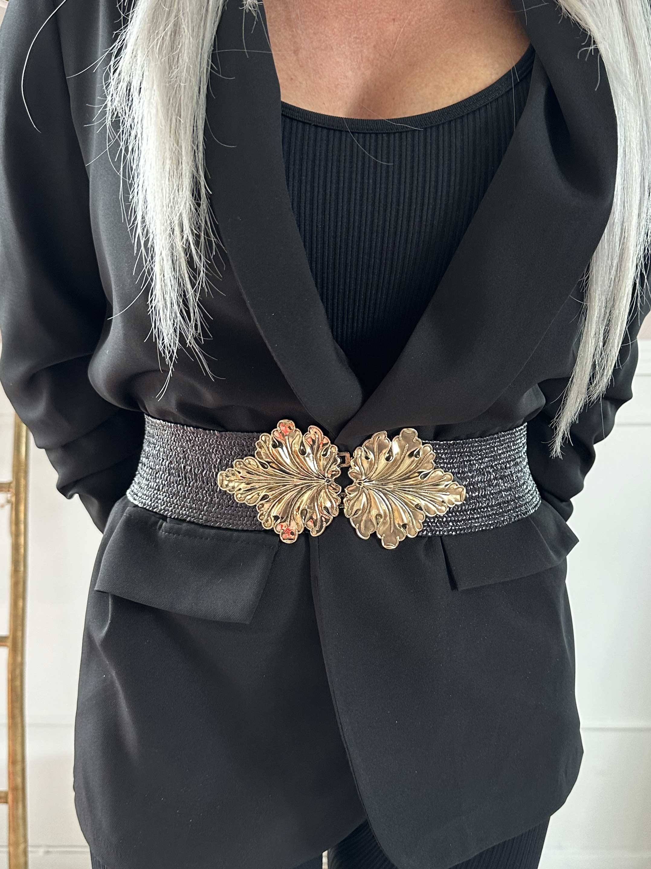Rima - Elastiskt midjebälte med flätat spänne