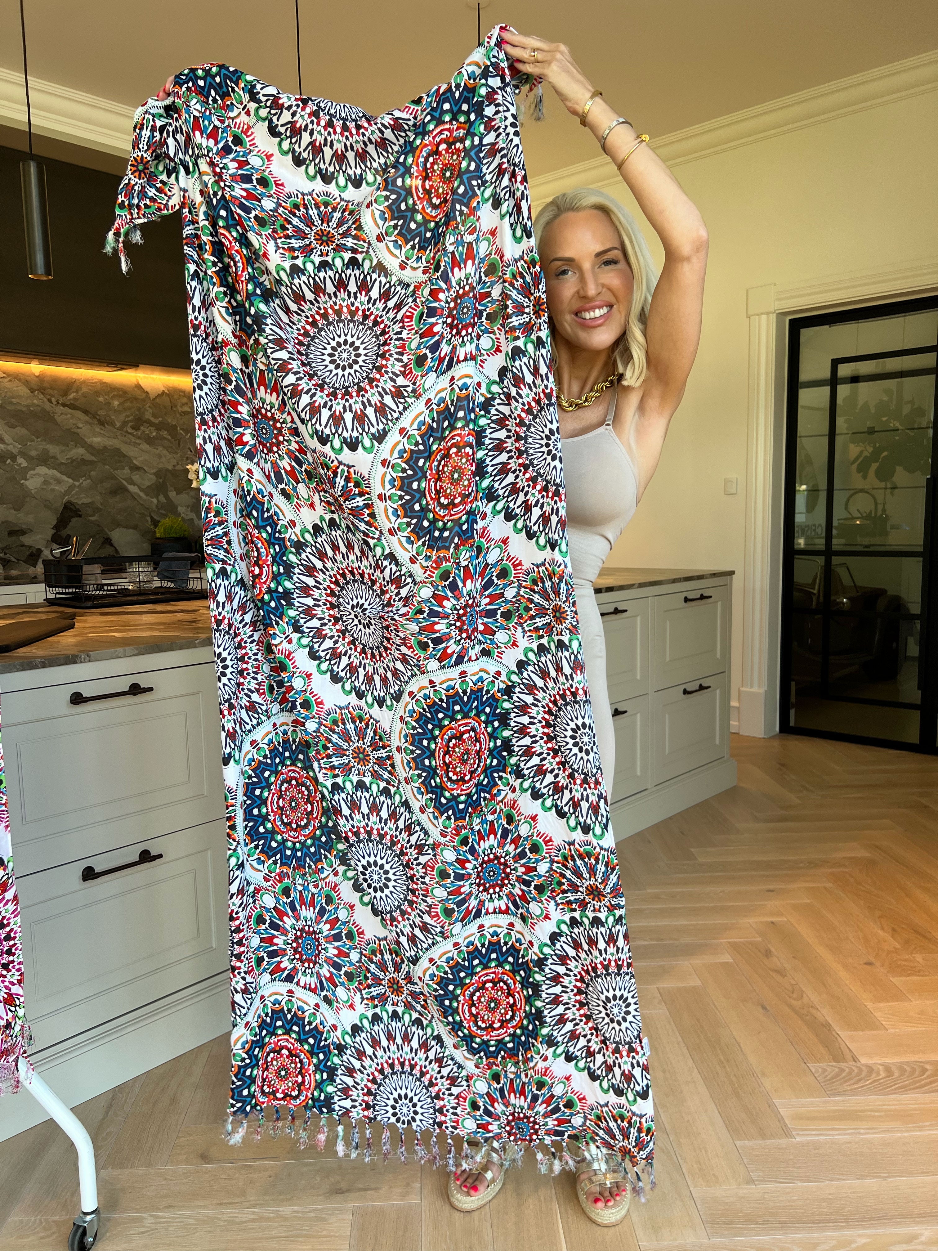 Zizi – Mönstrad viskos sarong