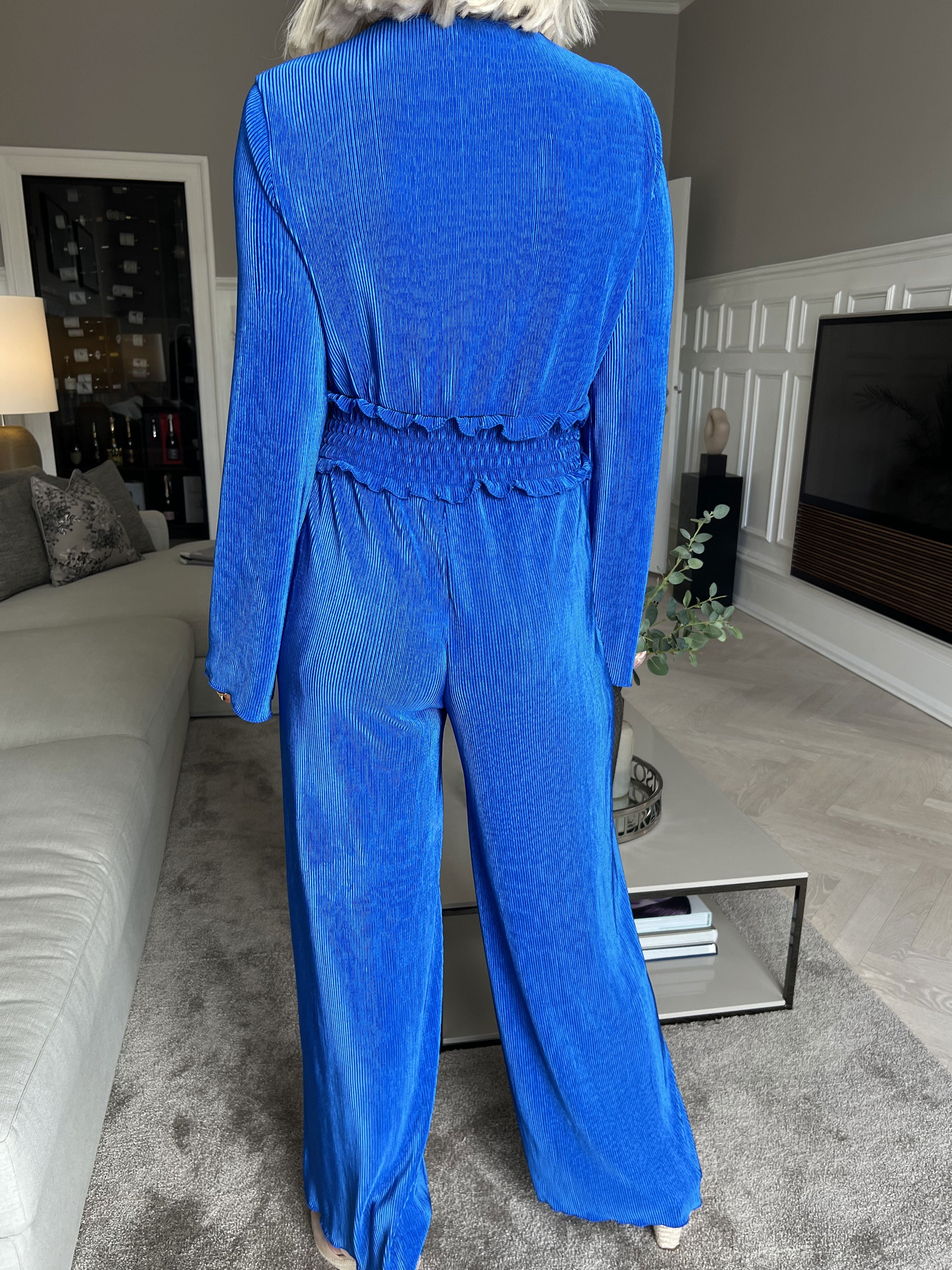 Capri - Plisserad byxdress med resår i midjan