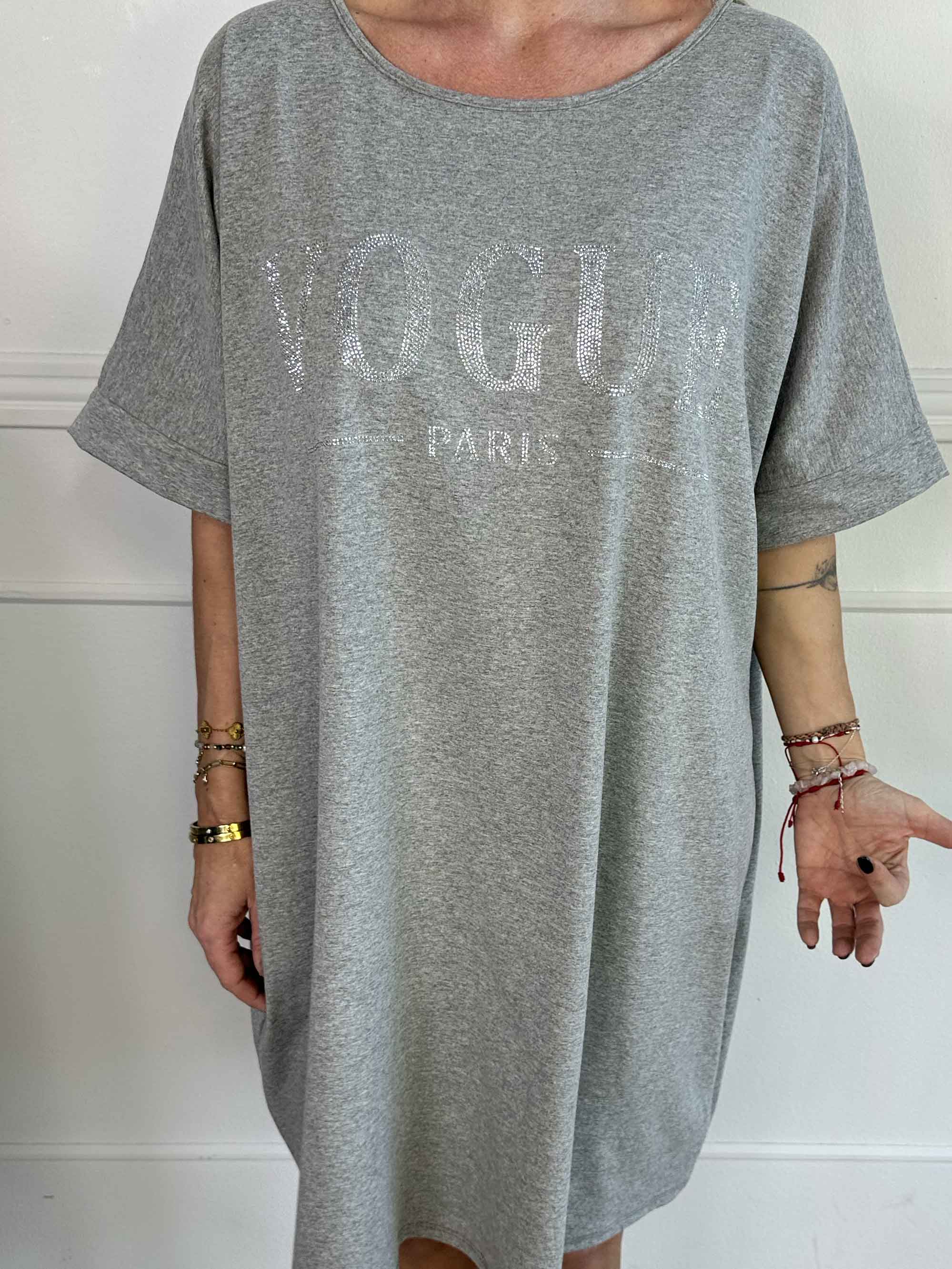 Mintu Dress - T-shirtklänning i bomull med similisten