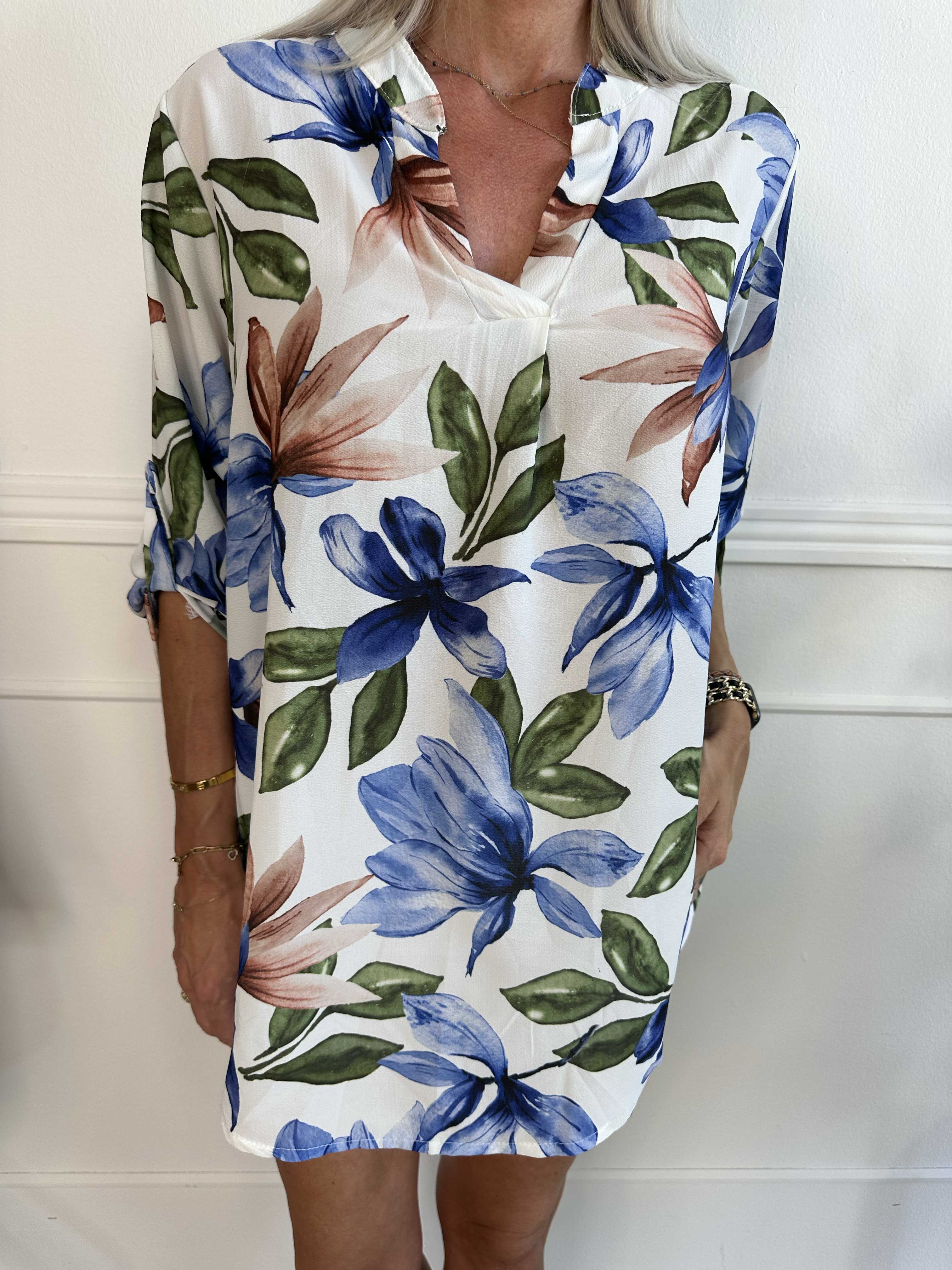 Vanesa Flower - Lätt och luftig tunika med blommönster