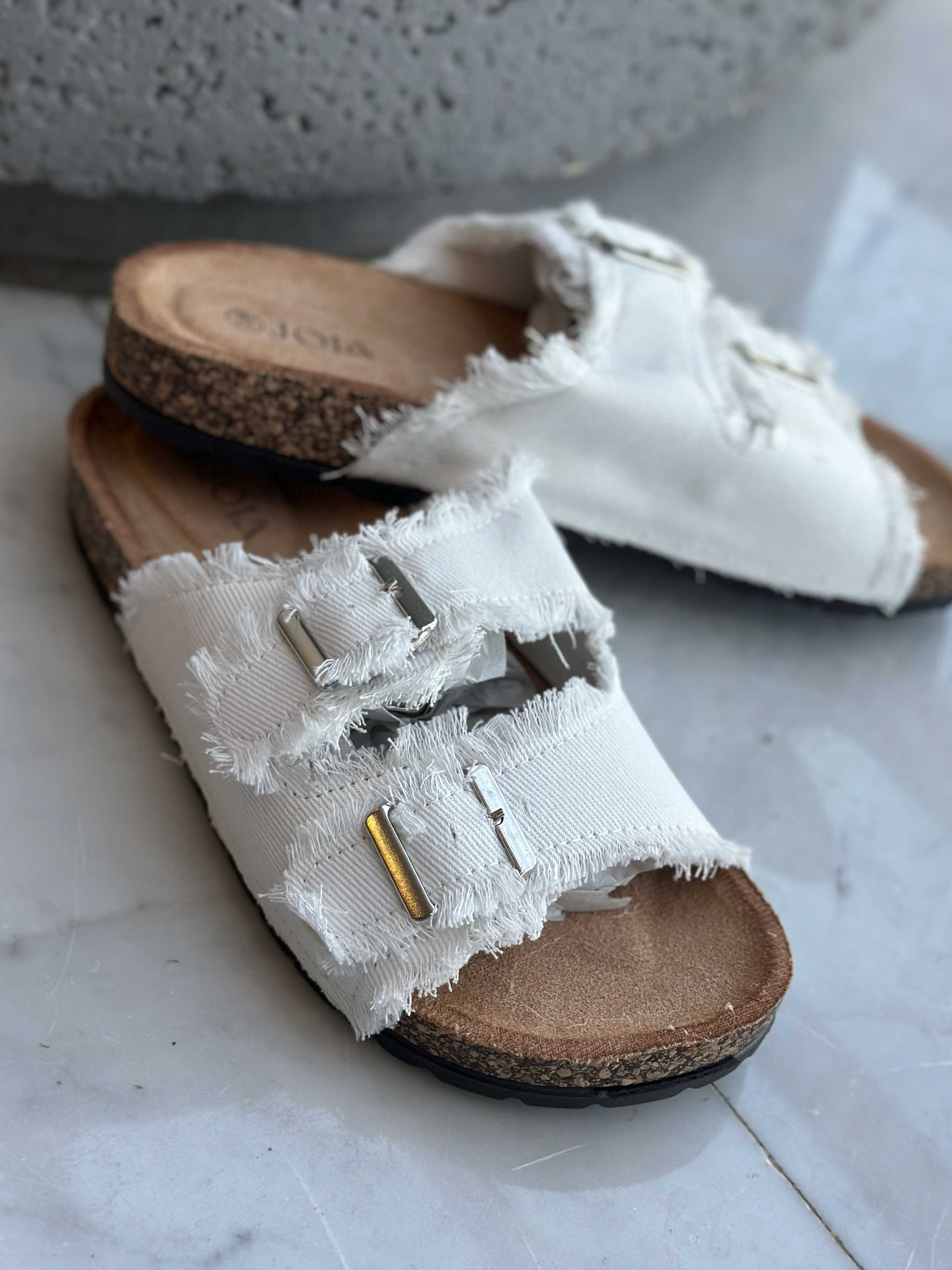 Drea - Söta sandaler i denim med spännen
