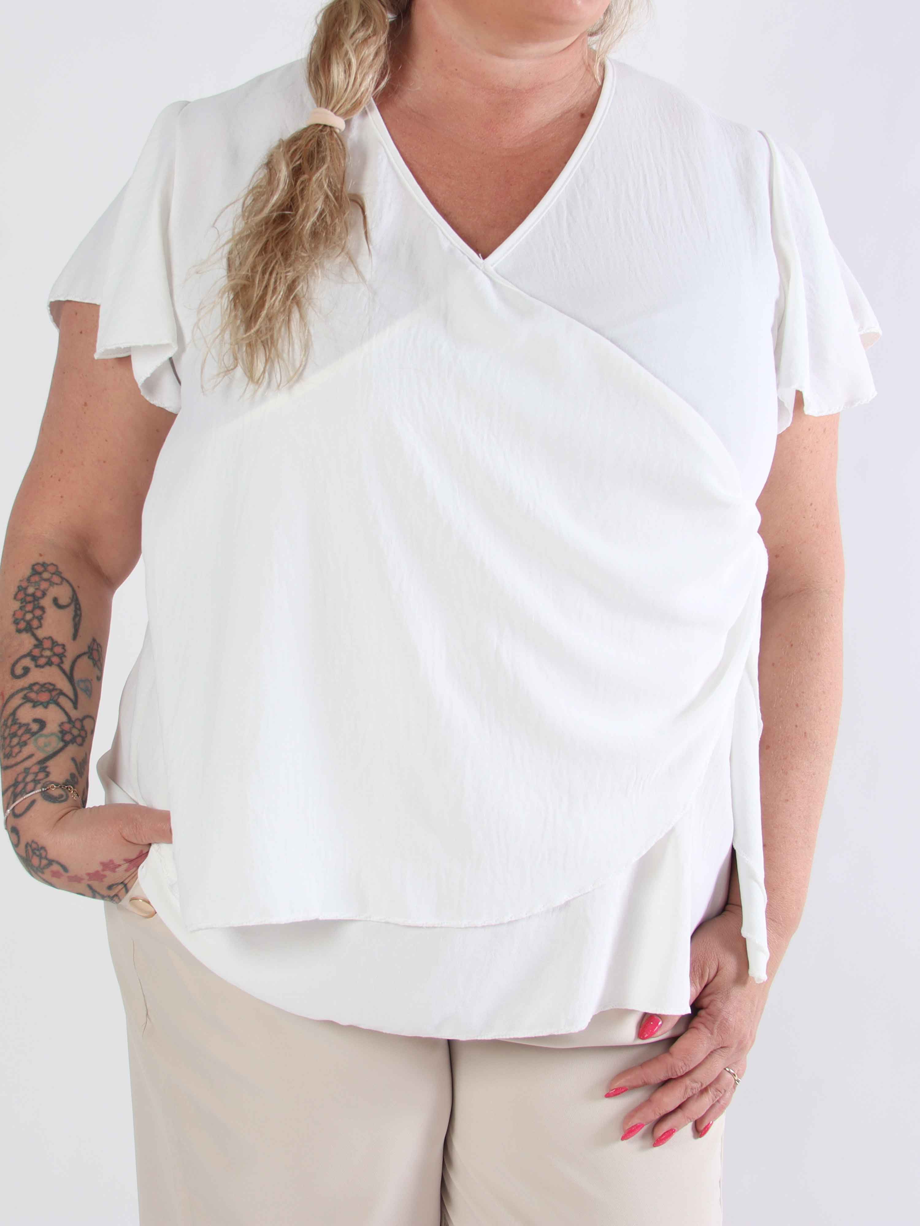 Jenny - Plus size-tunika med omlott i viskosblandning