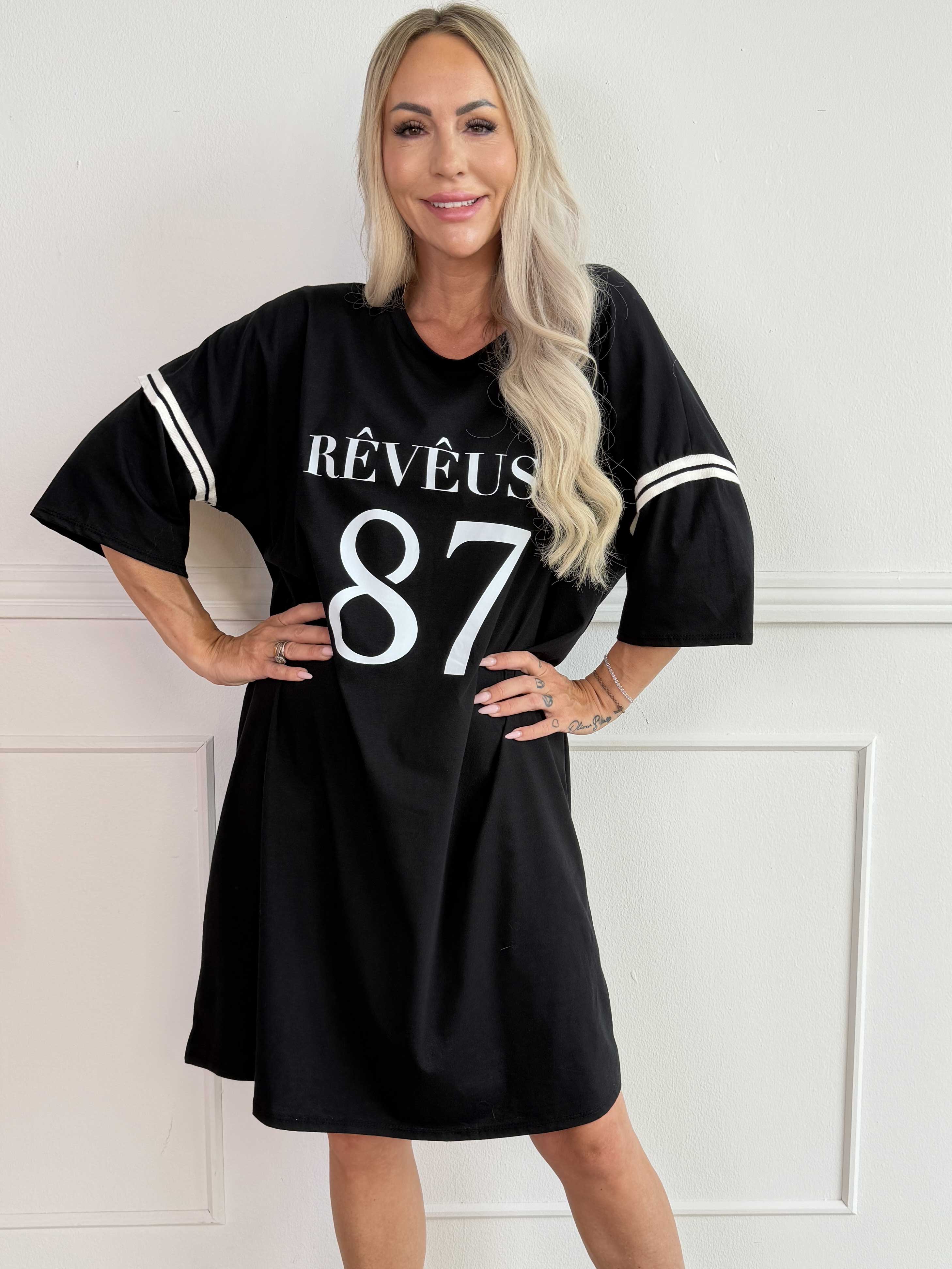 Lana - Cool t-shirtklänning i mjuk bomull med snyggt 