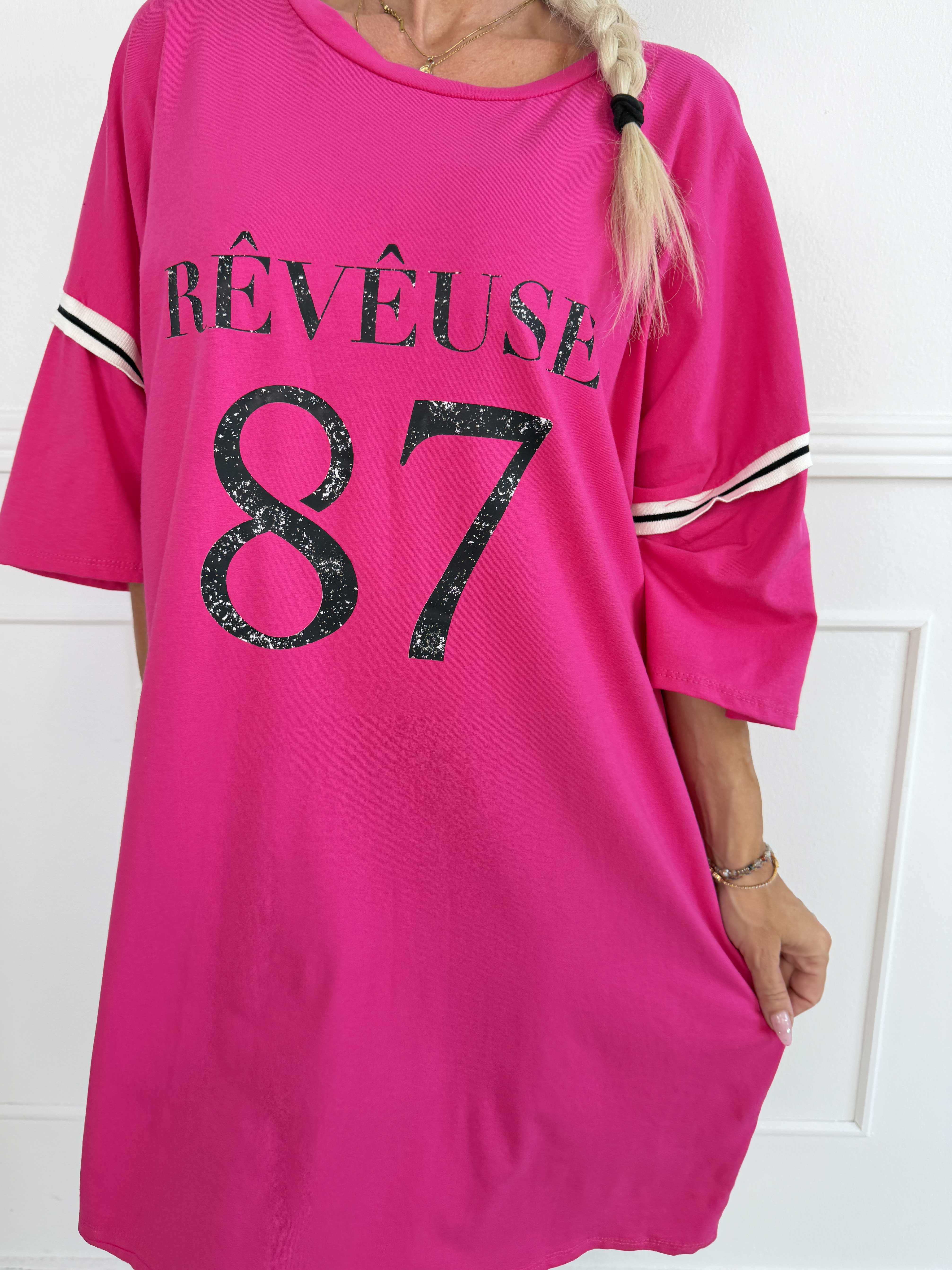 Lana - Cool t-shirtklänning i mjuk bomull med snyggt 
