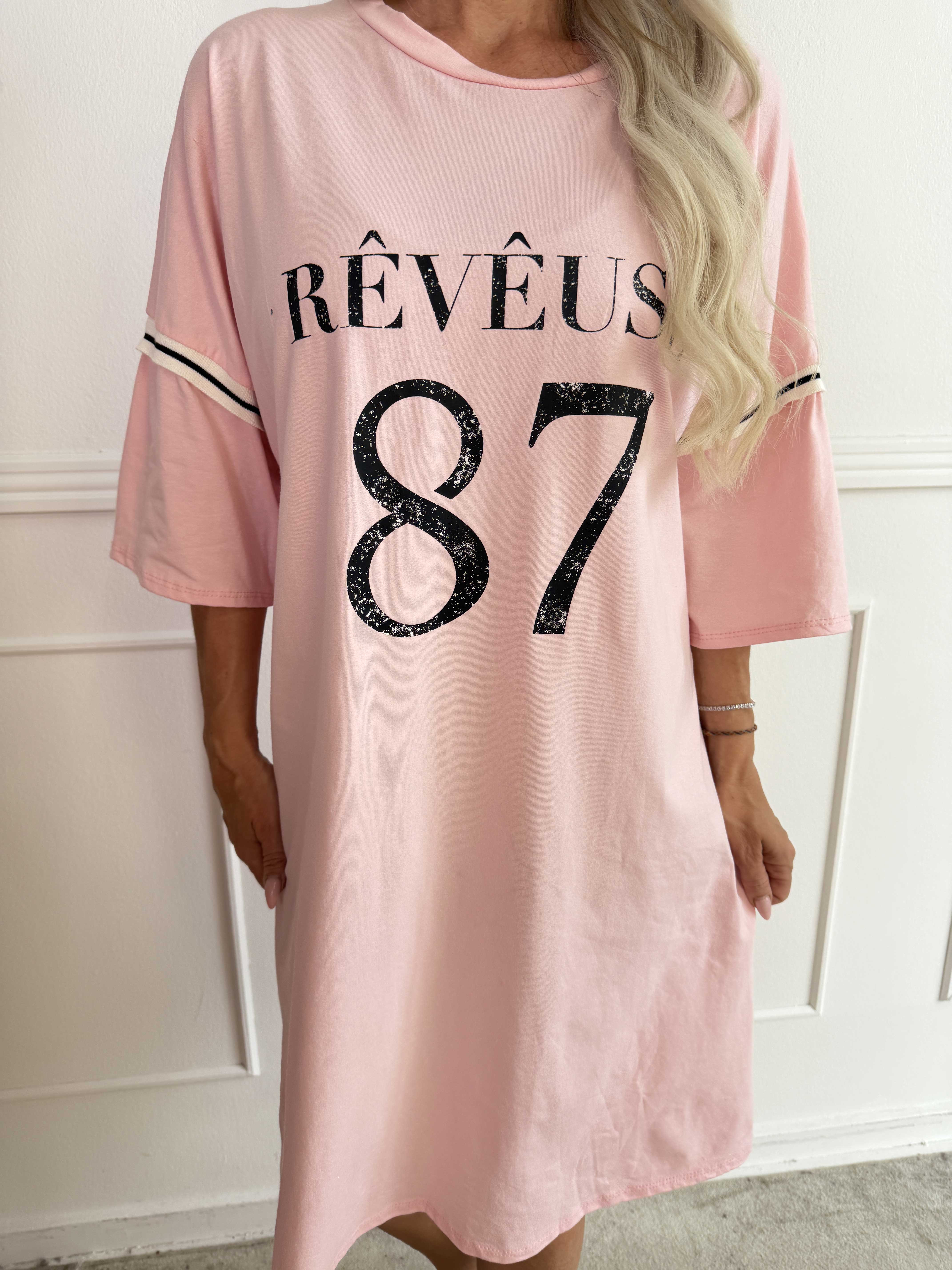 Lana - Cool t-shirtklänning i mjuk bomull med snyggt 