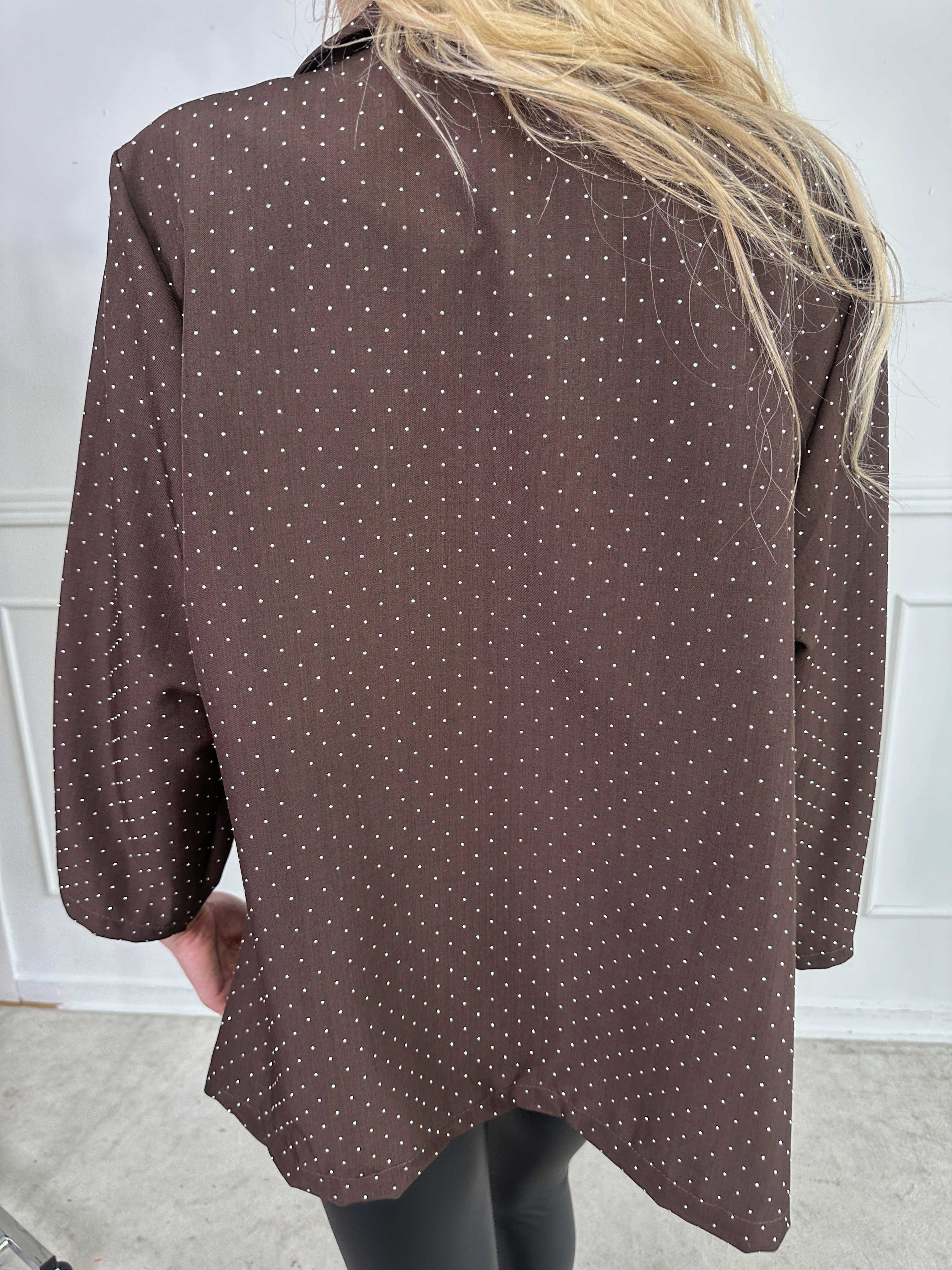 Lanthe - Kavaj med glittrande strass