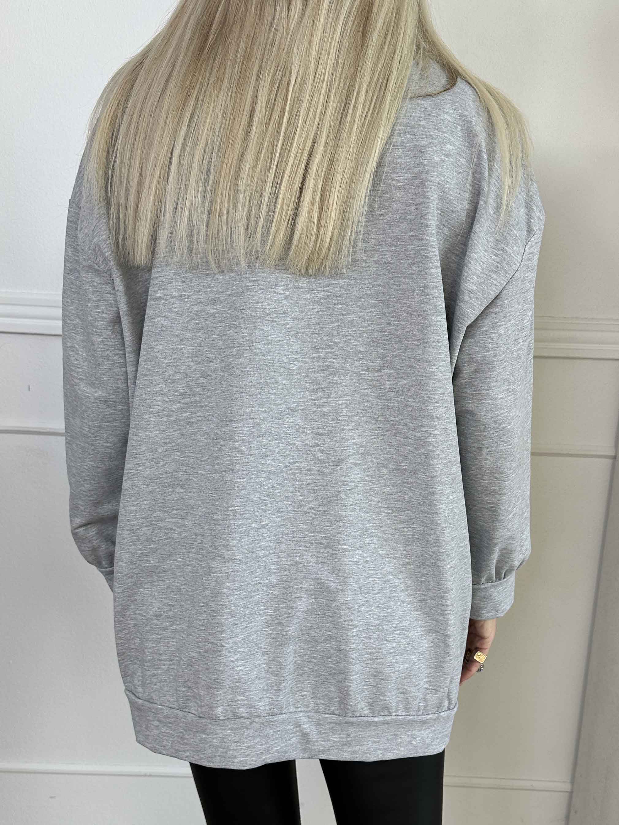 Magnolia - Sweatshirt med LA skrivet i plysch
