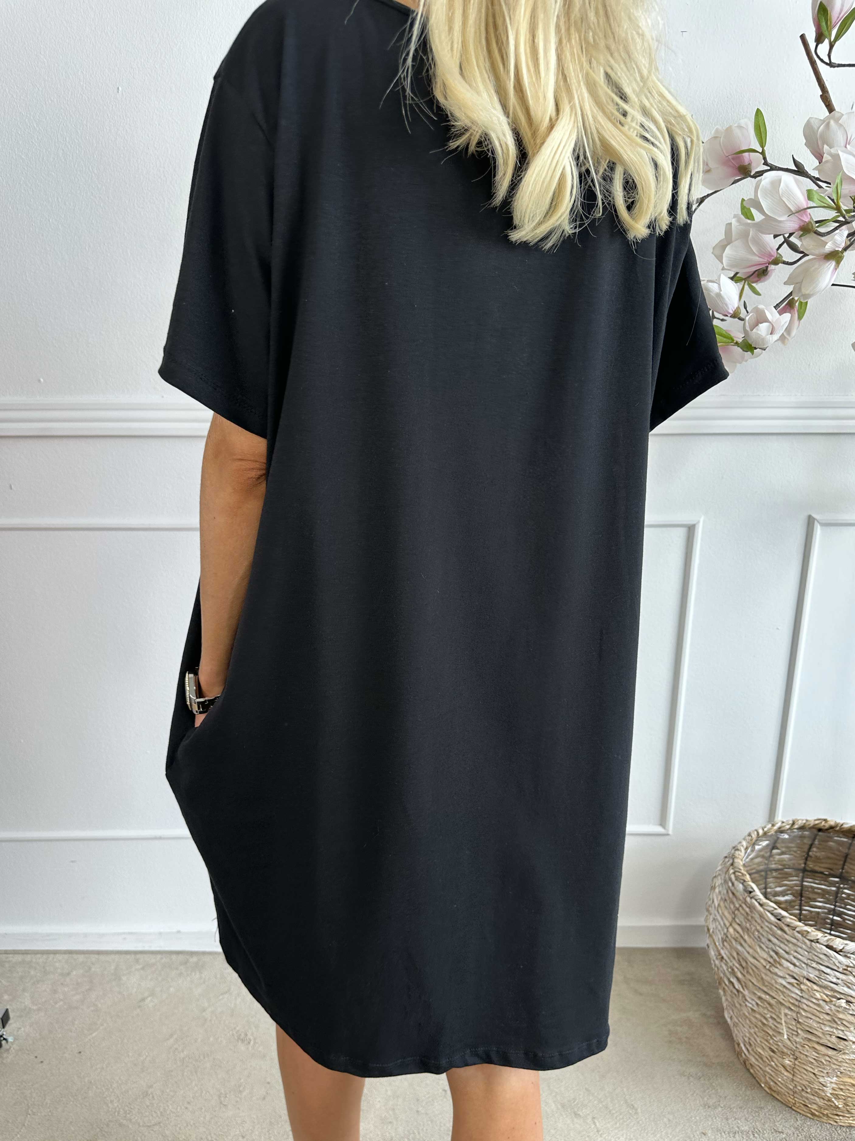 Mickey Dress - Plus size t-shirtklänning i bomull med ränder