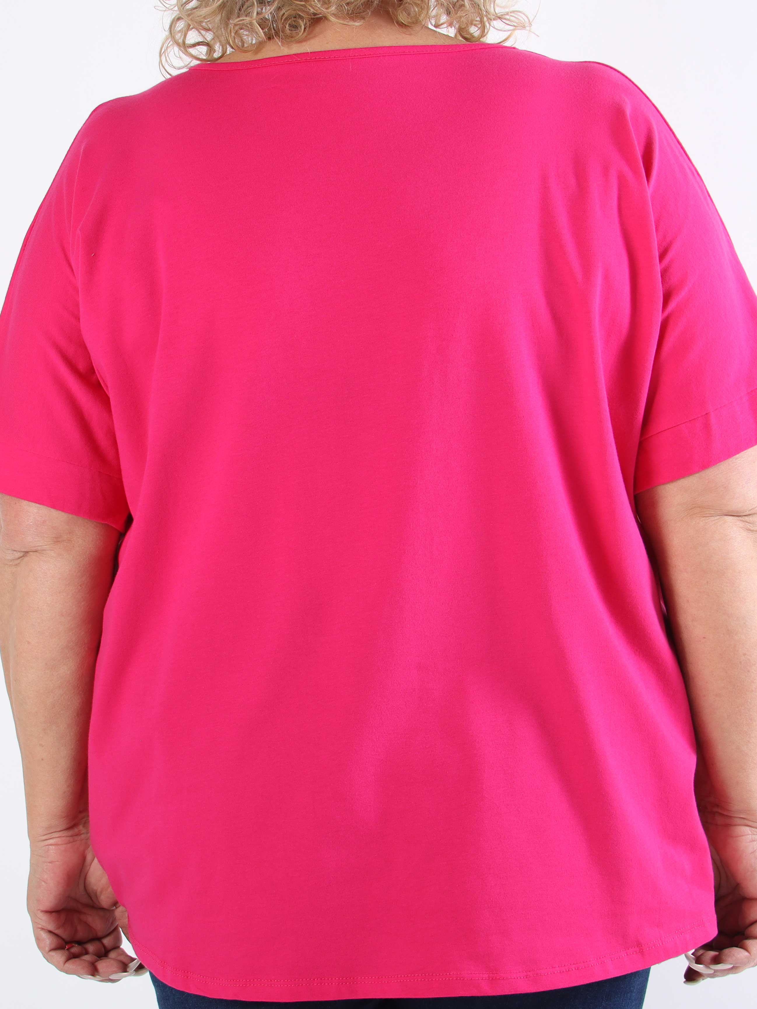 Mintu - T-shirt med mockapressning i plus size