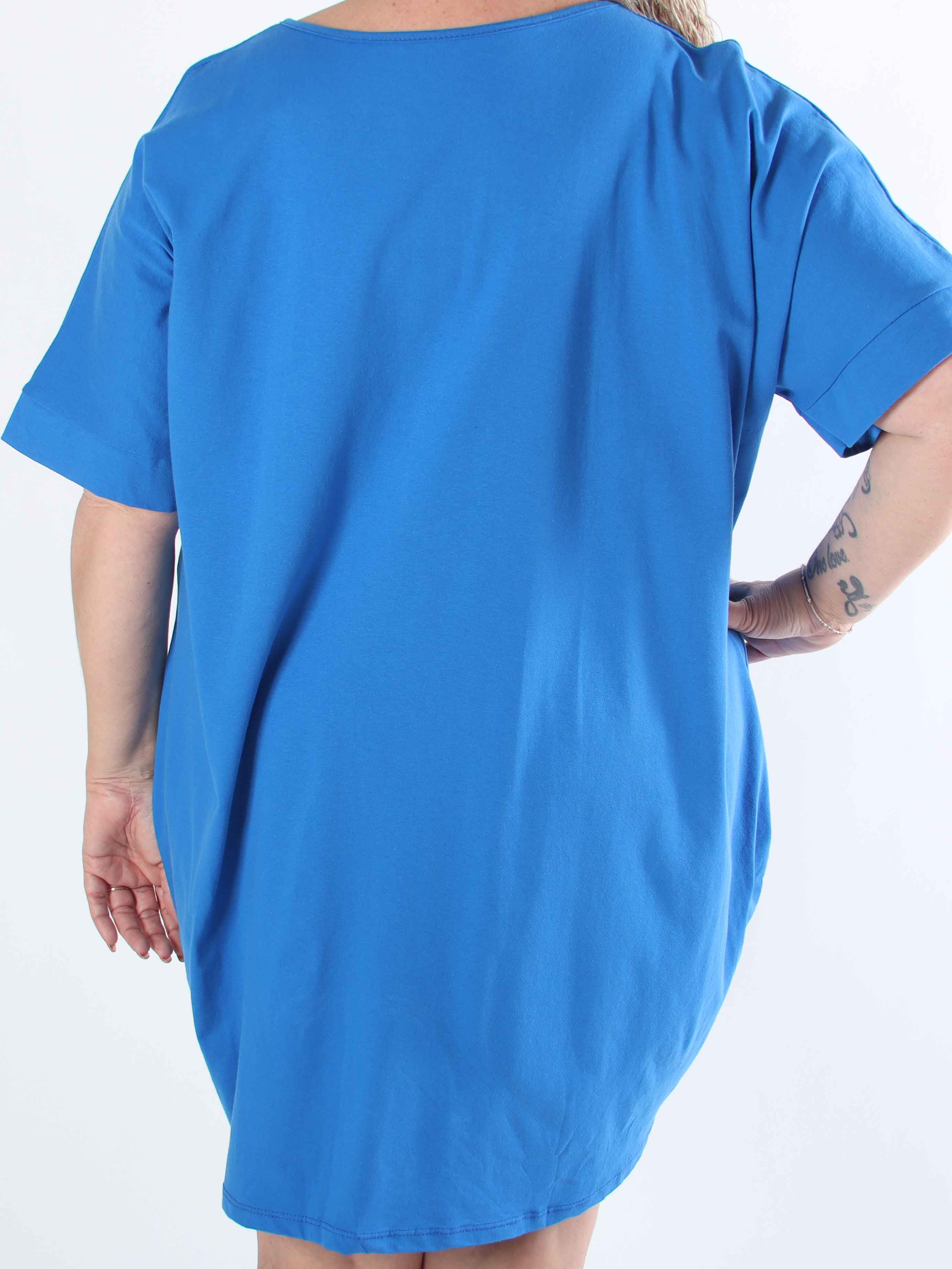 Mintu Dress - Plus size t-shirtklänning i bomull med slits