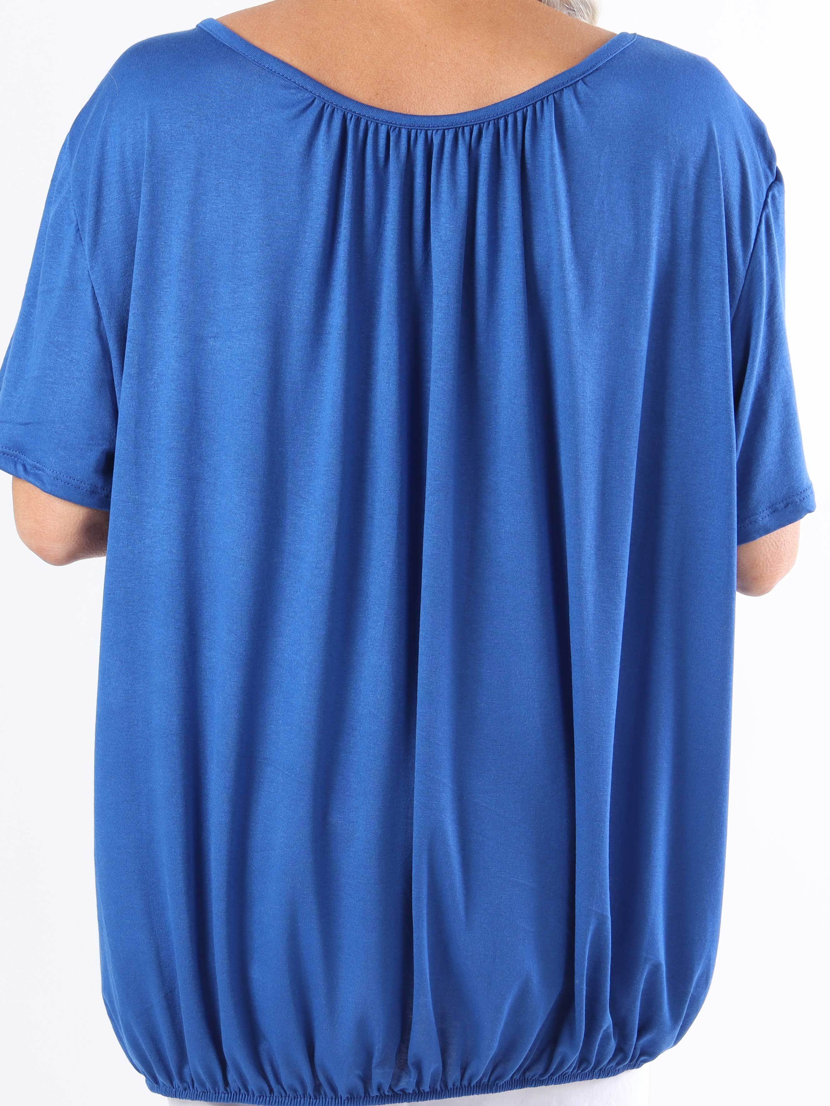Miracle t-shirt - Basic t-shirt i plus size med resår i nederkanten (bestseller)