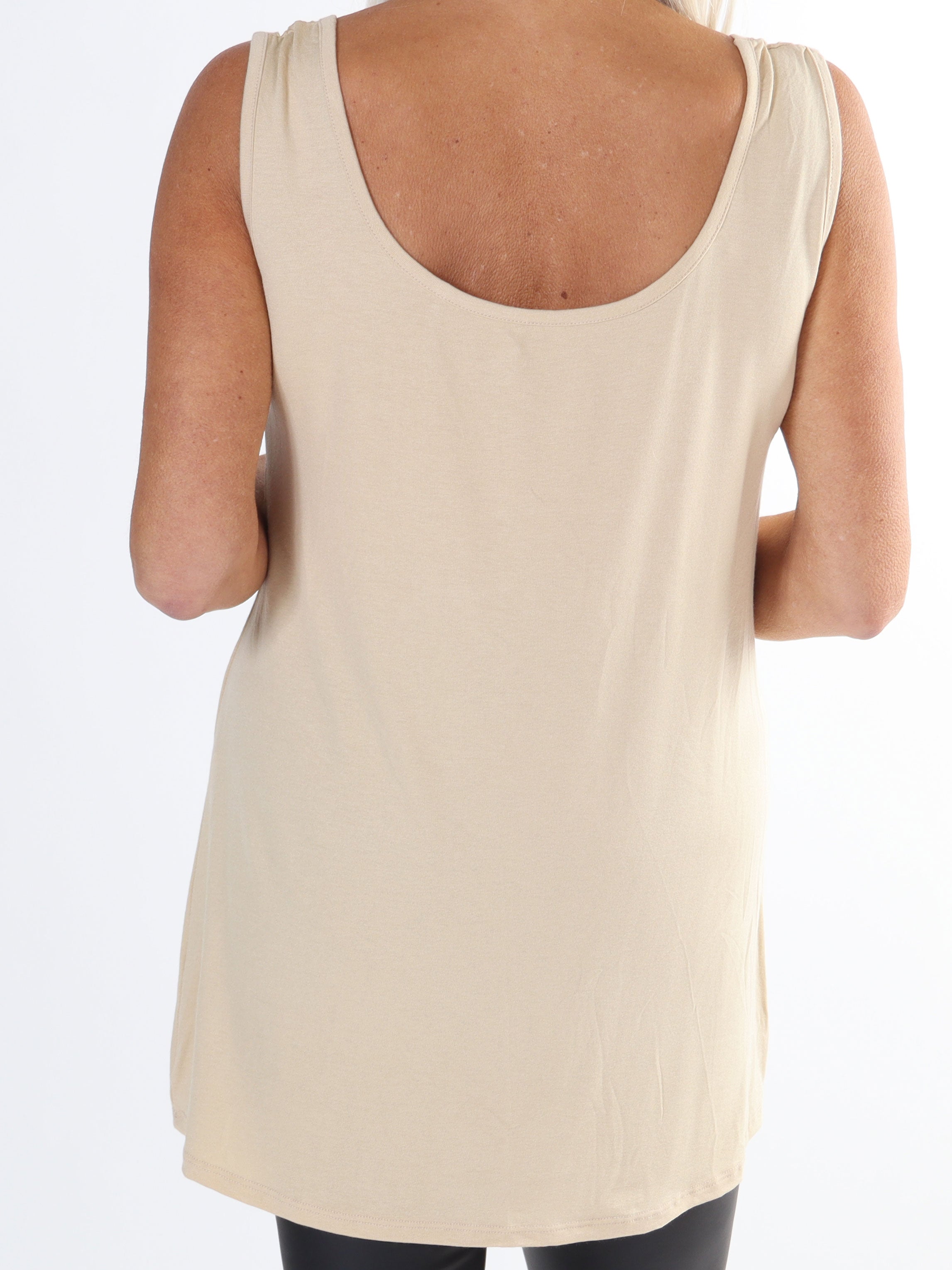 Otine Top - Basic plus size topp i plain färger
