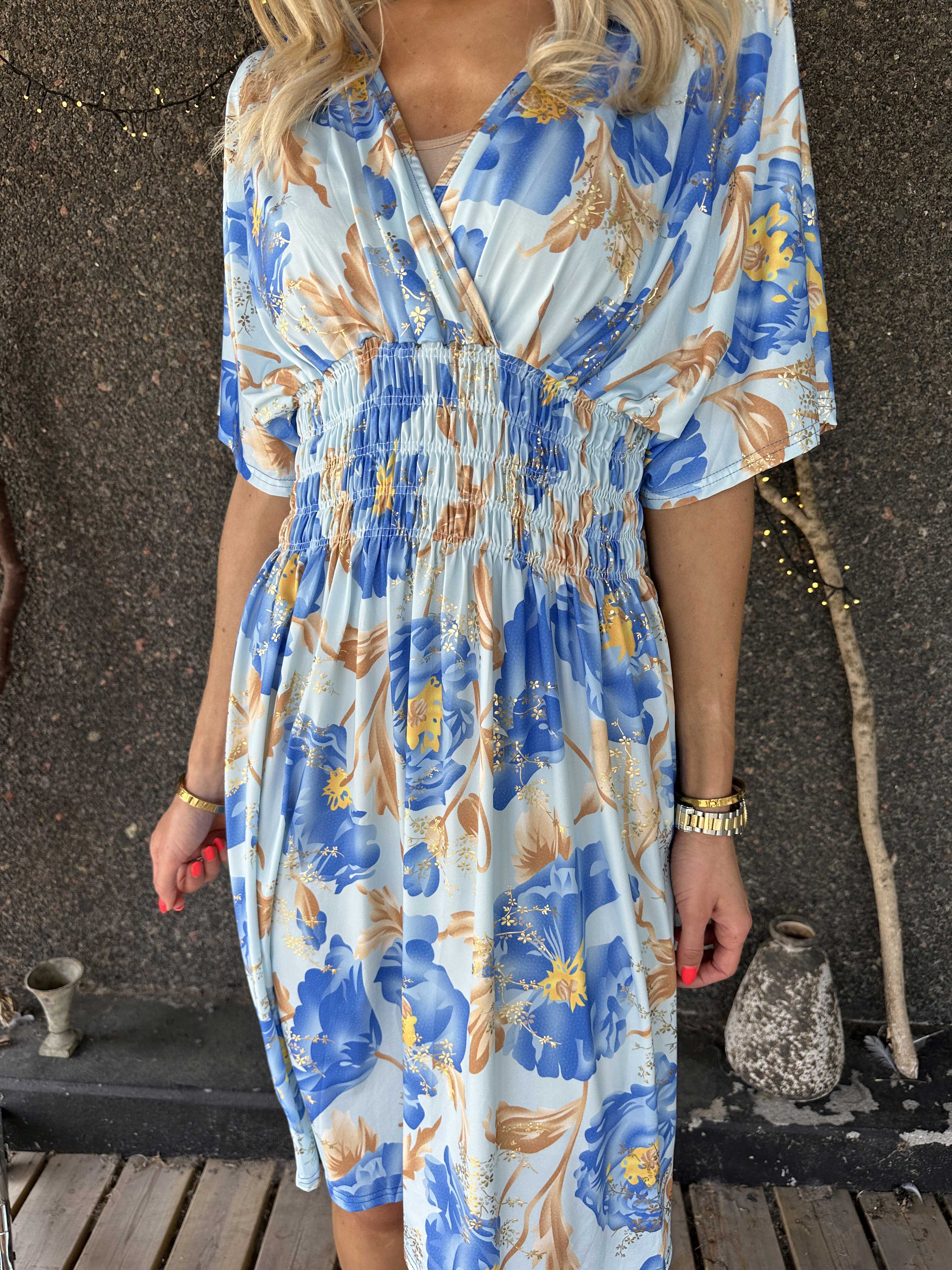Pams Botanic Short - Stretchig blommig klänning